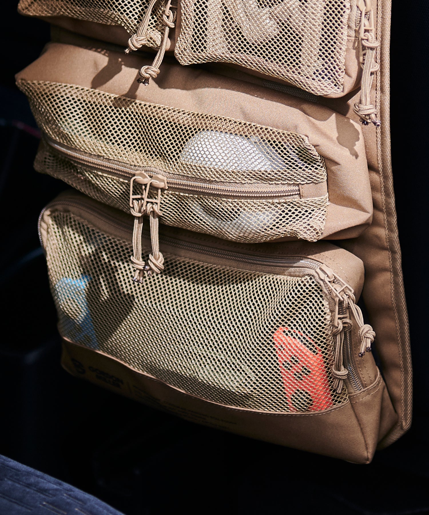 おしゃれ おすすめ カー用品 コーデュラ ハンギング ロール ポーチ 便利グッズ 収納