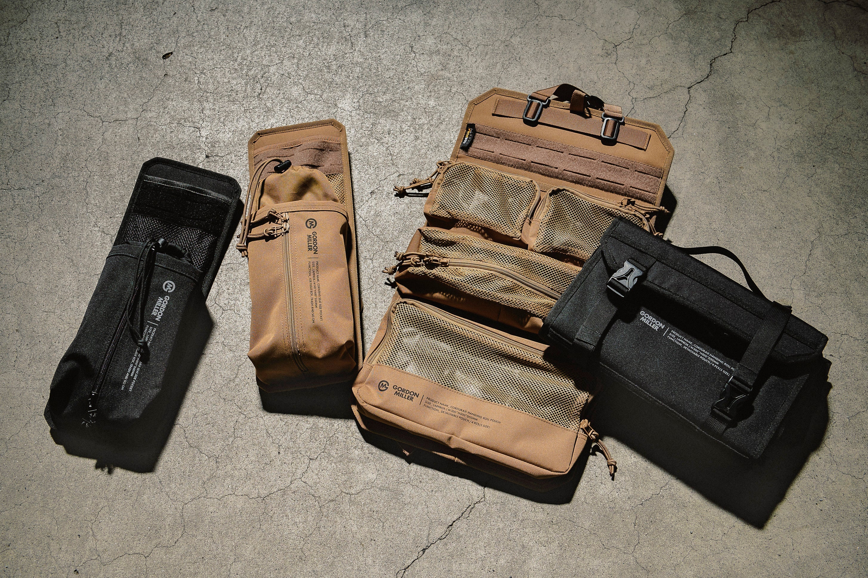 おしゃれ おすすめ カー用品 コーデュラ ハンギング ロール ポーチ 便利グッズ 収納