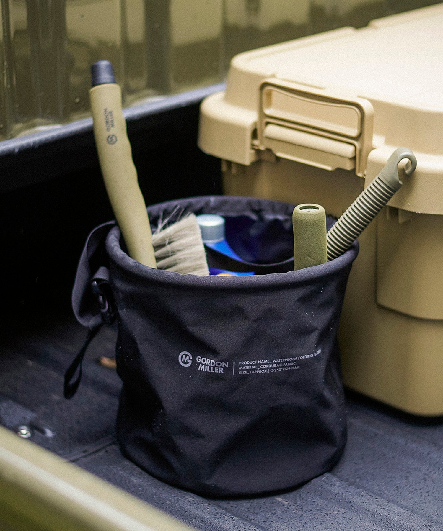 おしゃれ おすすめ 洗車用品 コーデュラ フォールディング バケツ 洗車用品入れ