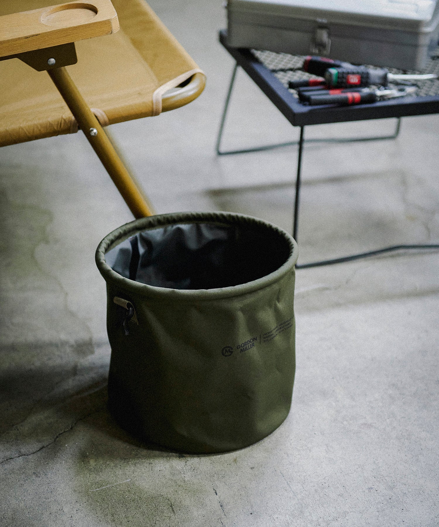 おしゃれ おすすめ 洗車用品 コーデュラ フォールディング バケツ 洗車用品入れ