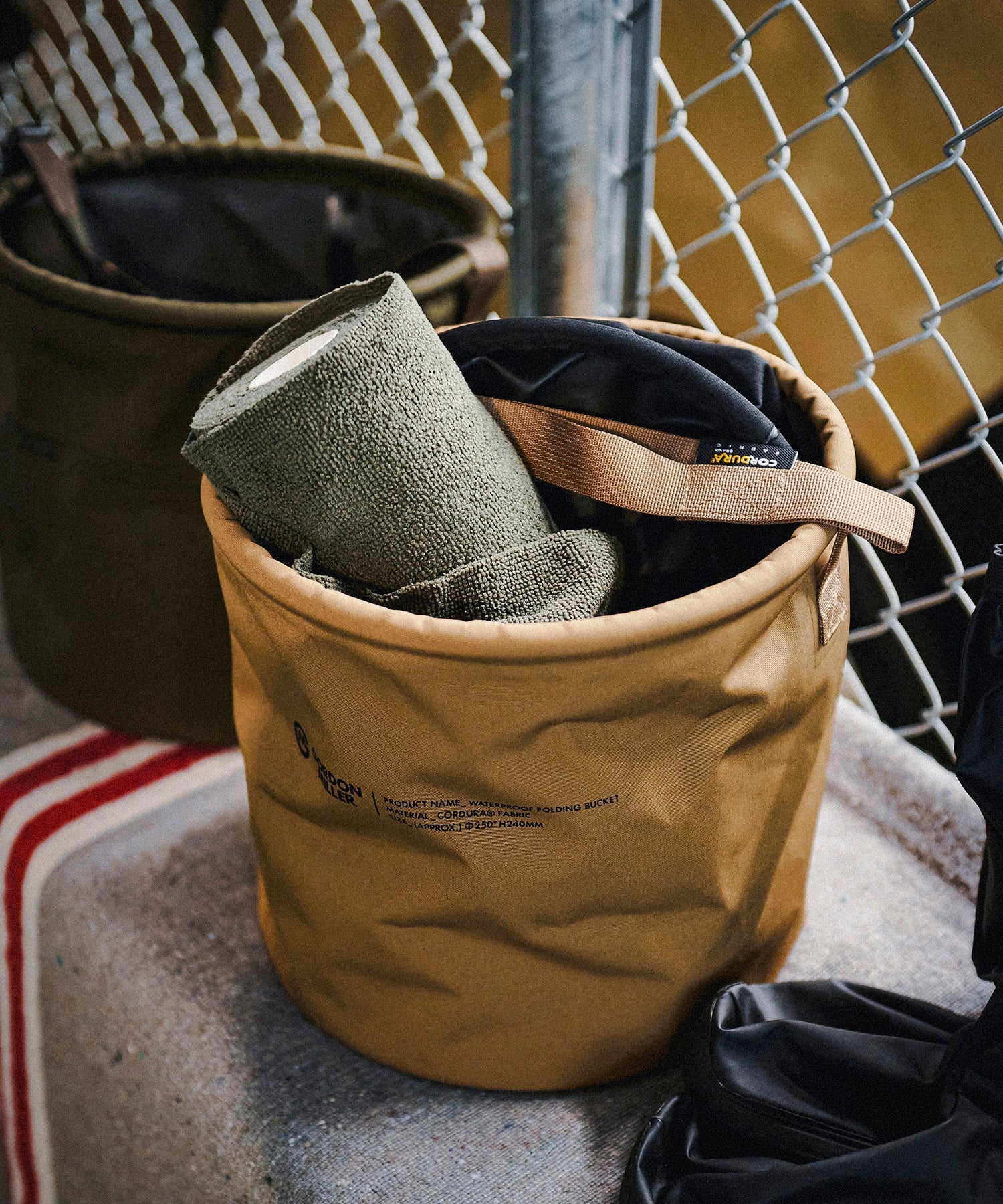 おしゃれ おすすめ 洗車用品 コーデュラ フォールディング バケツ 洗車用品入れ