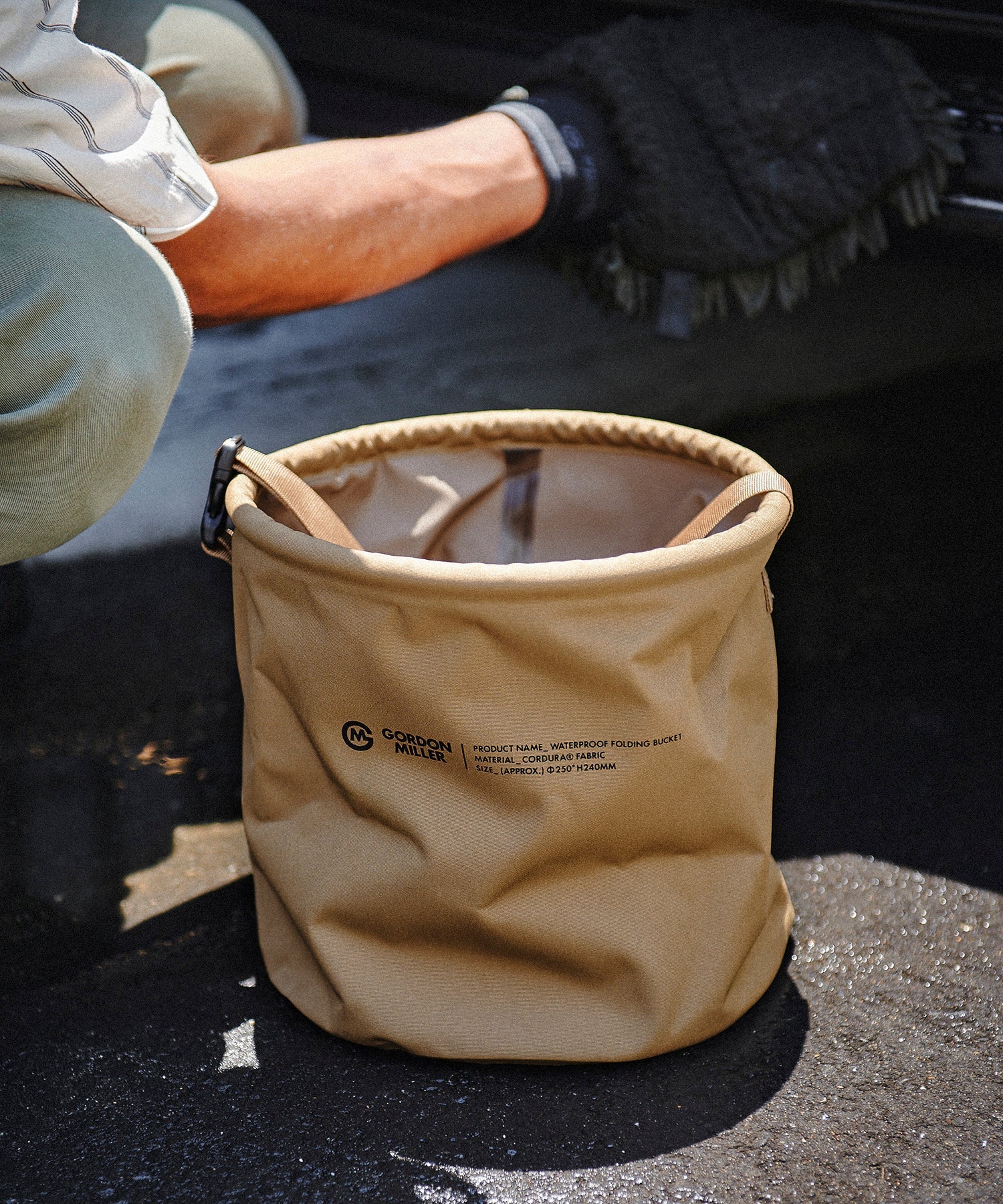 おしゃれ おすすめ 洗車用品 コーデュラ フォールディング バケツ 洗車用品入れ