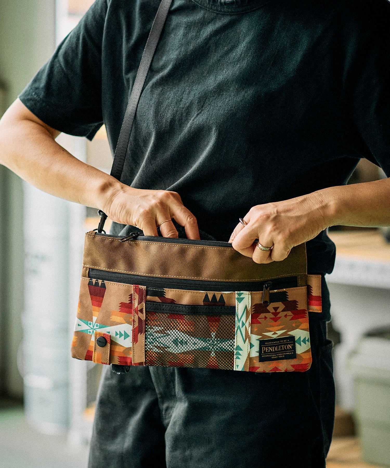 おしゃれ ワークウェア ペンドルトン PENDLETON フラット ポーチ 便利グッズ