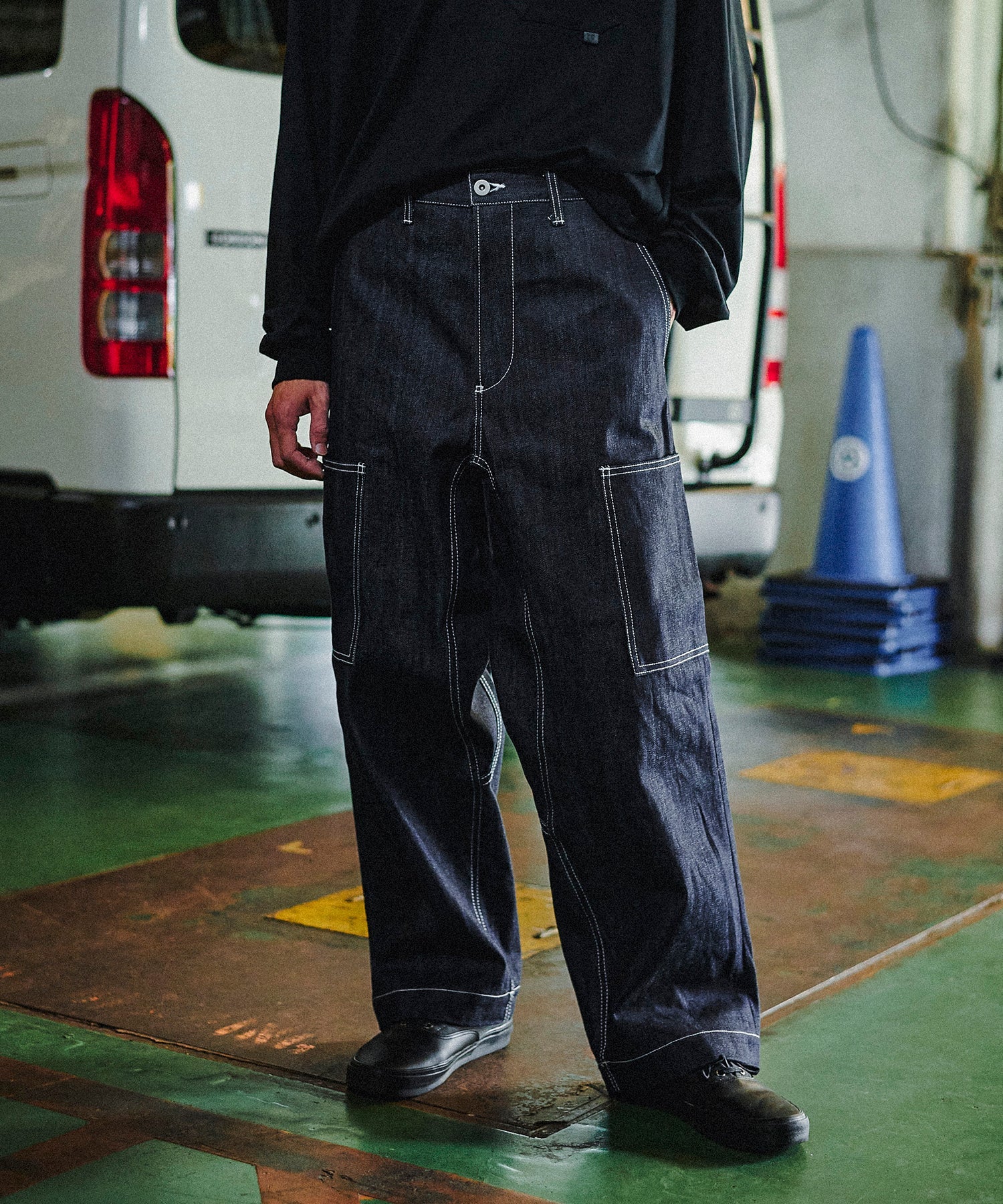 おしゃれ おすすめ ワークウェア ブランド REMI RELIEF デニム カーゴパンツ