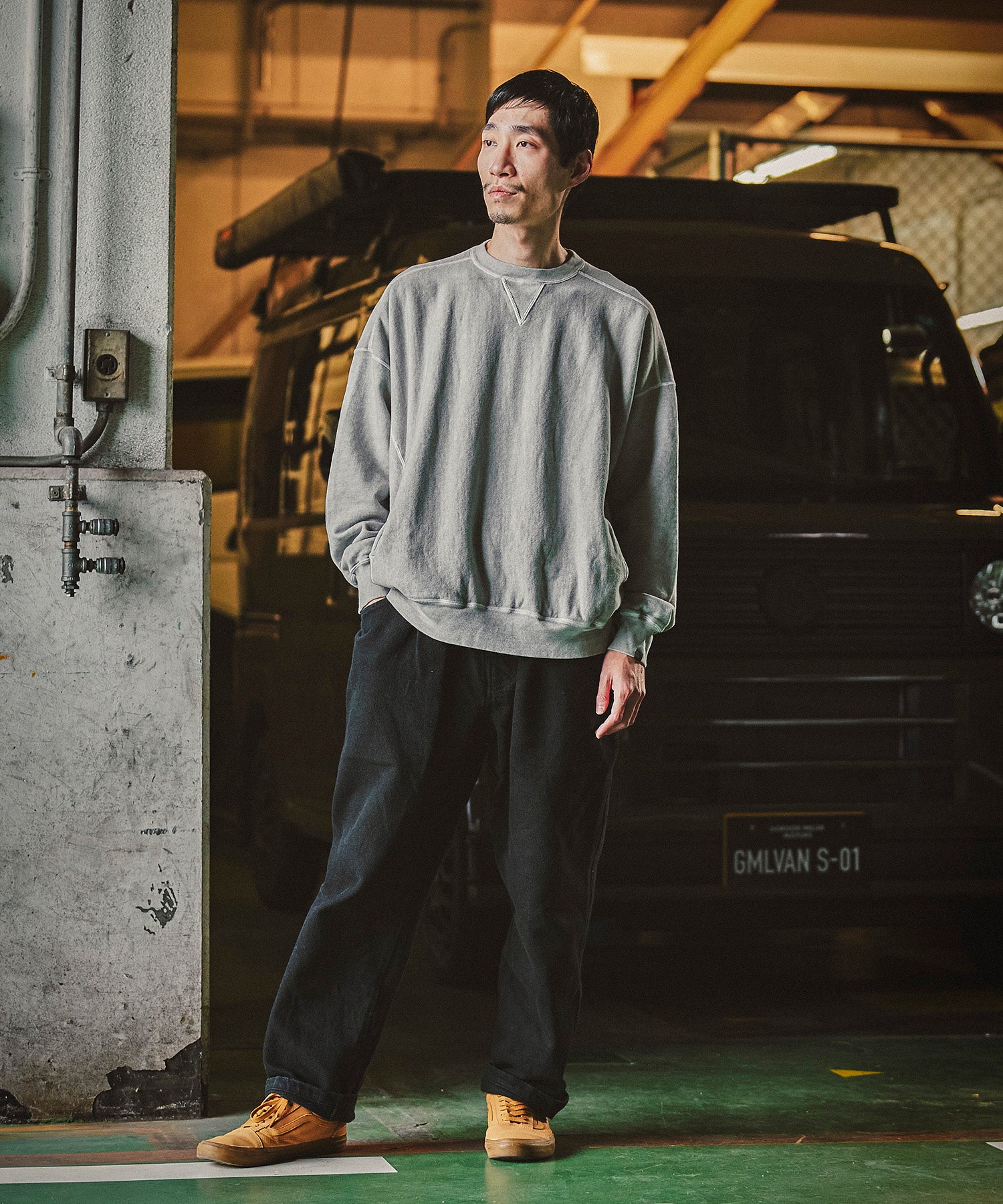 おしゃれ おすすめ ワークウェア ブランド GOOD ON ワイド クルー スウェット