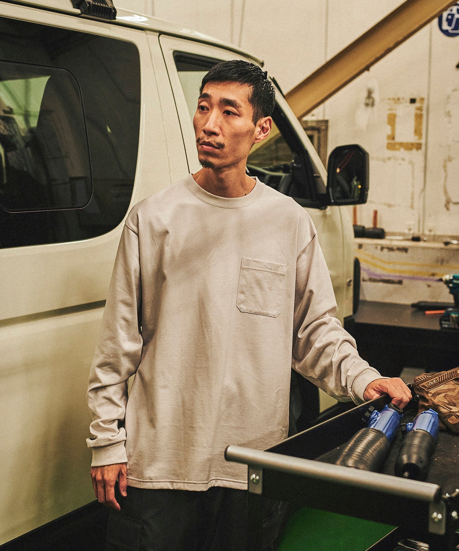 おしゃれ おすすめ ワークウェア VIBTEX ビブテックス 長袖 Tシャツ 抗菌 防臭 消臭