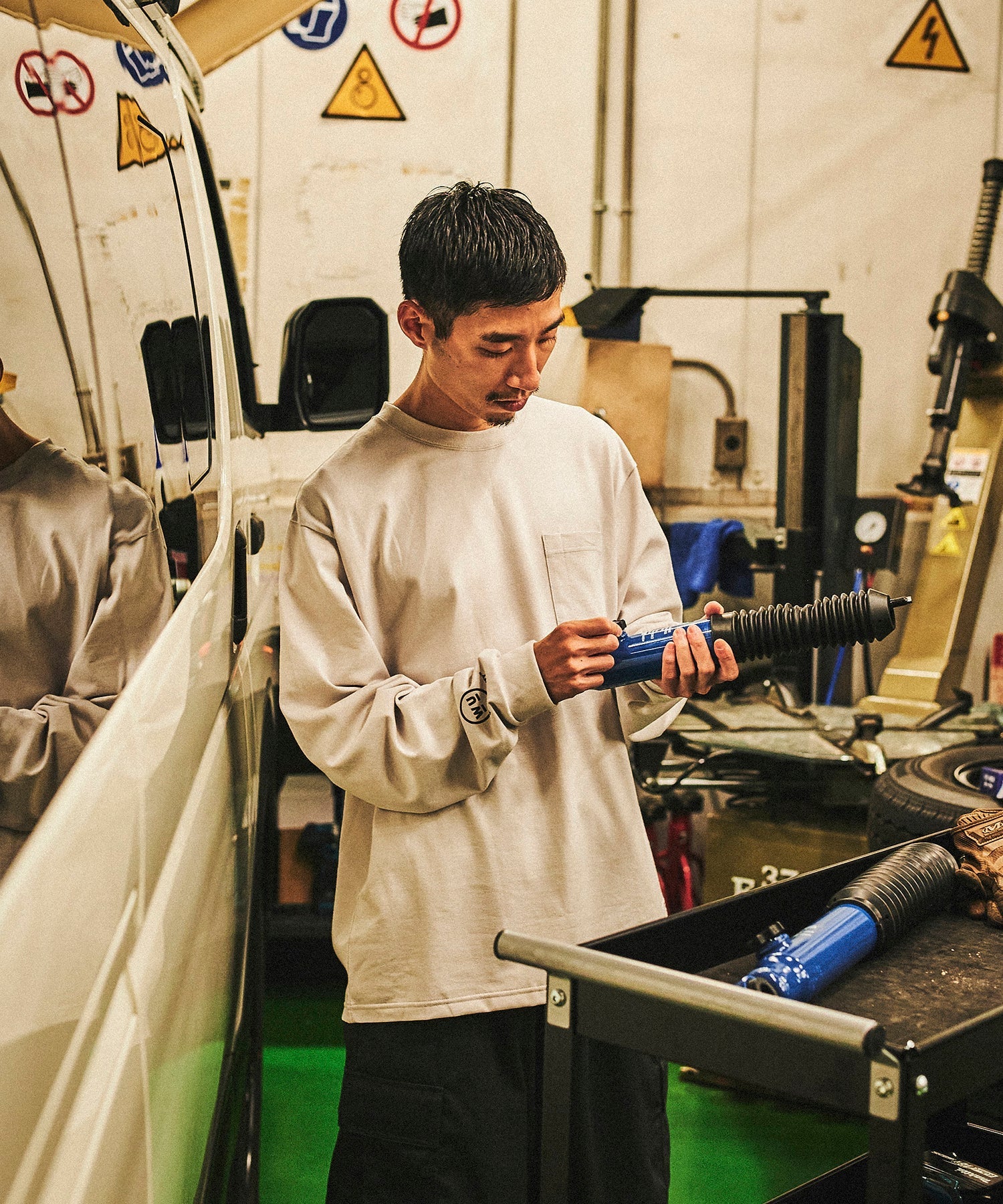 おしゃれ おすすめ ワークウェア VIBTEX ビブテックス 長袖 Tシャツ 抗菌 防臭 消臭