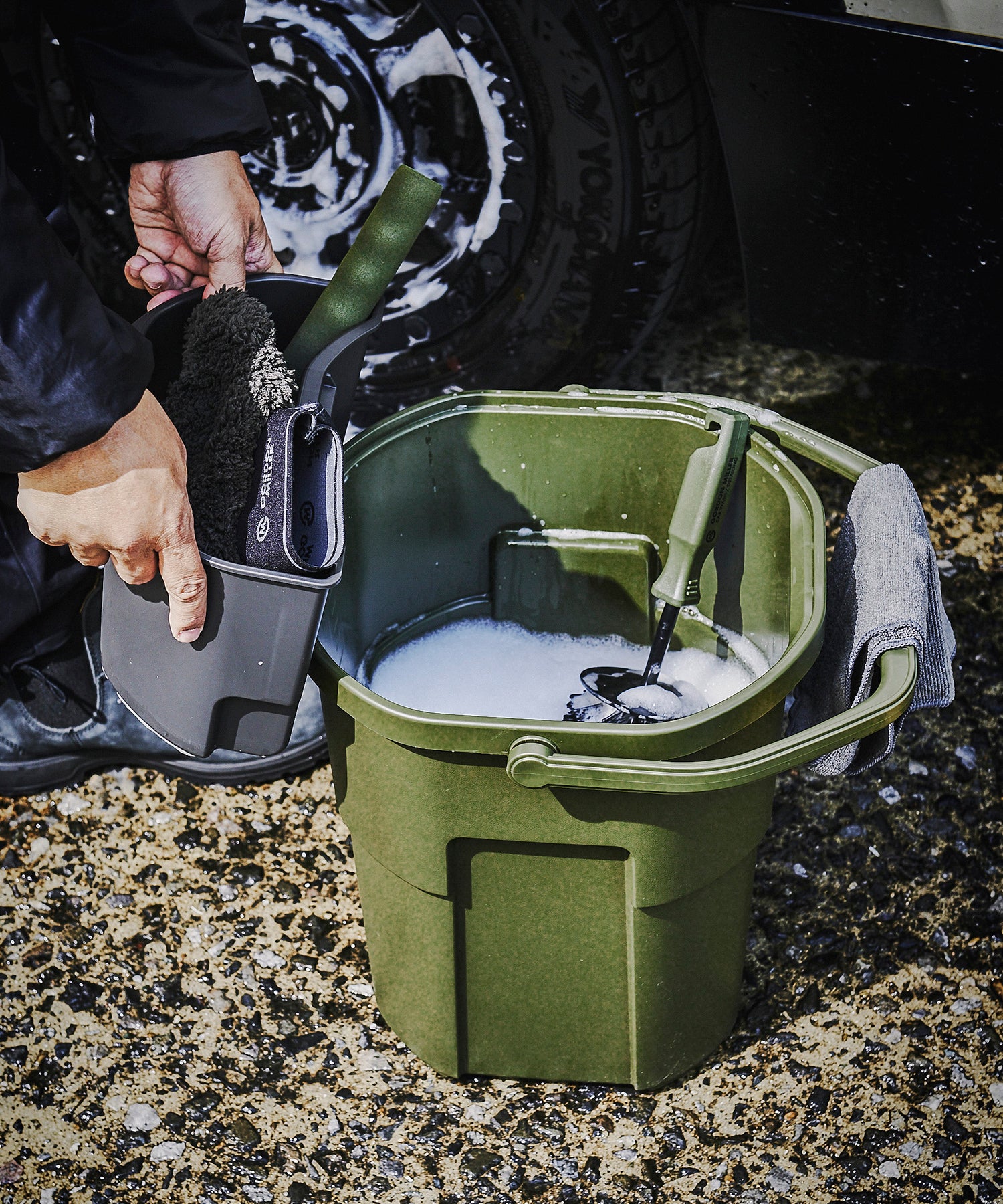 おしゃれ おすすめ バケットカーゴ 洗車用品 バケツ 洗車用品入れ オートバックス