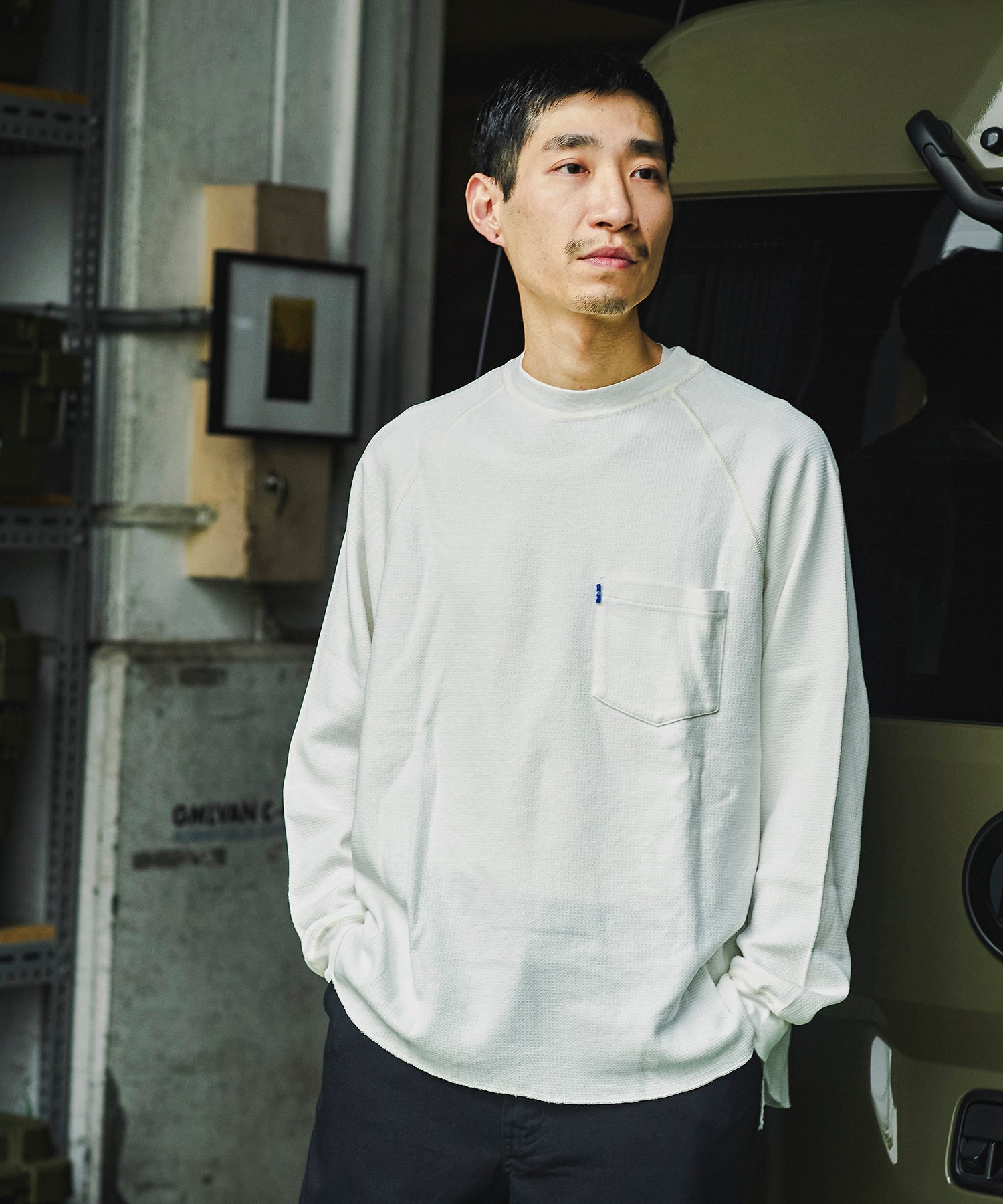 おしゃれ おすすめ ワークウェア ブランド REMI RELIEF ラグラン 長袖 Tシャツ