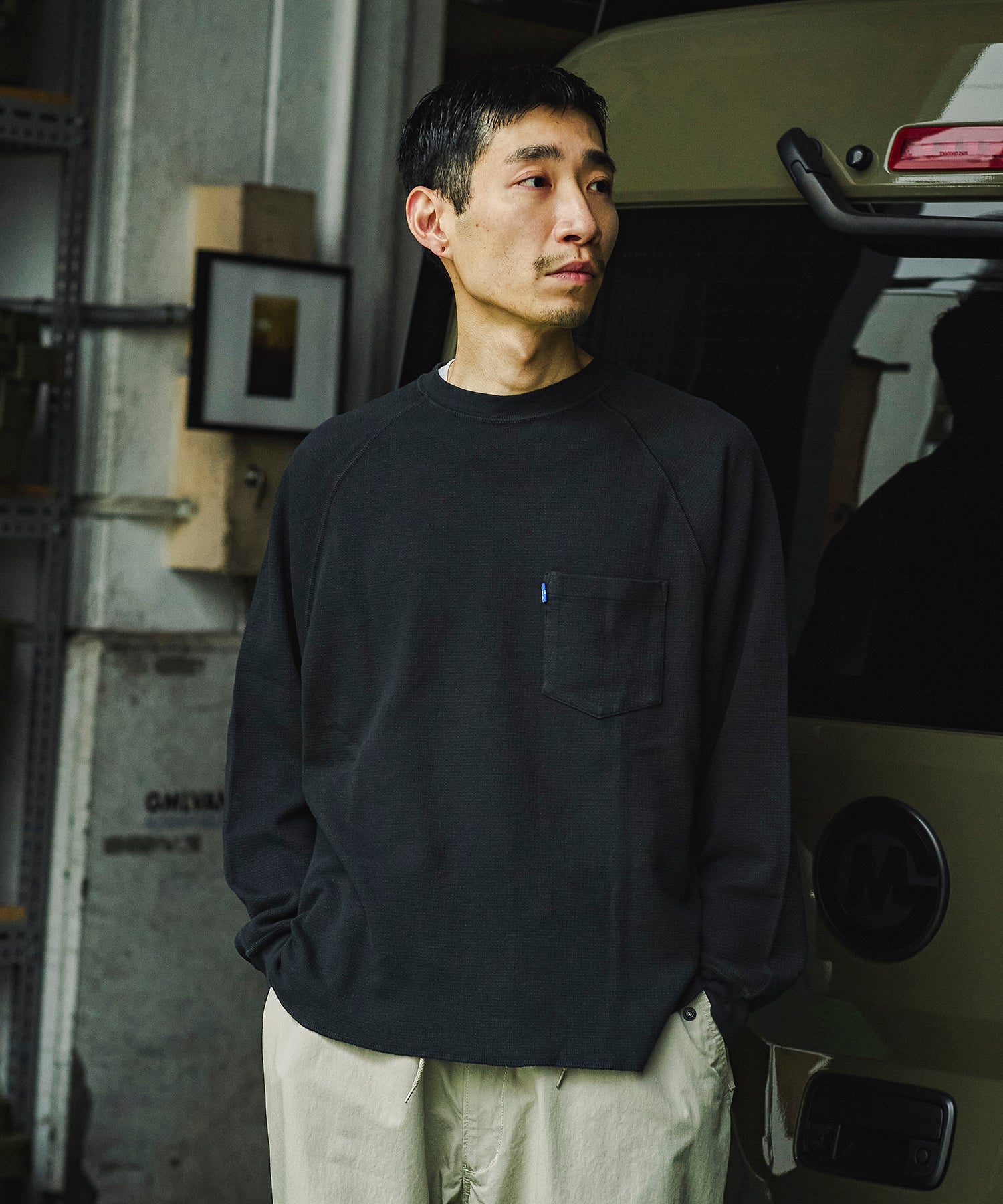 おしゃれ おすすめ ワークウェア ブランド REMI RELIEF ラグラン 長袖 Tシャツ