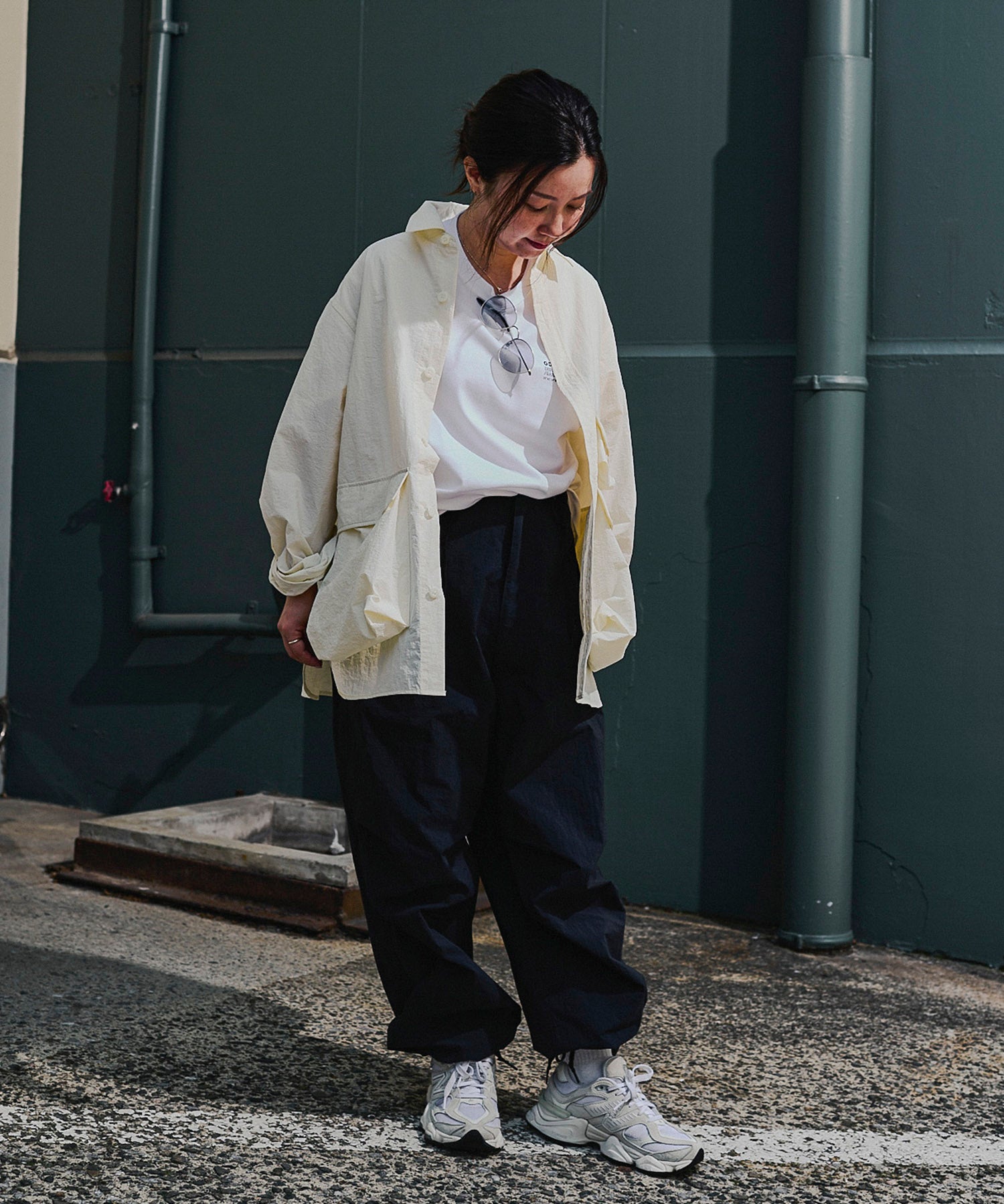 おしゃれ おすすめ ワークウェア ライト テック ナイロン シャツ 速乾 ドライ 軽量