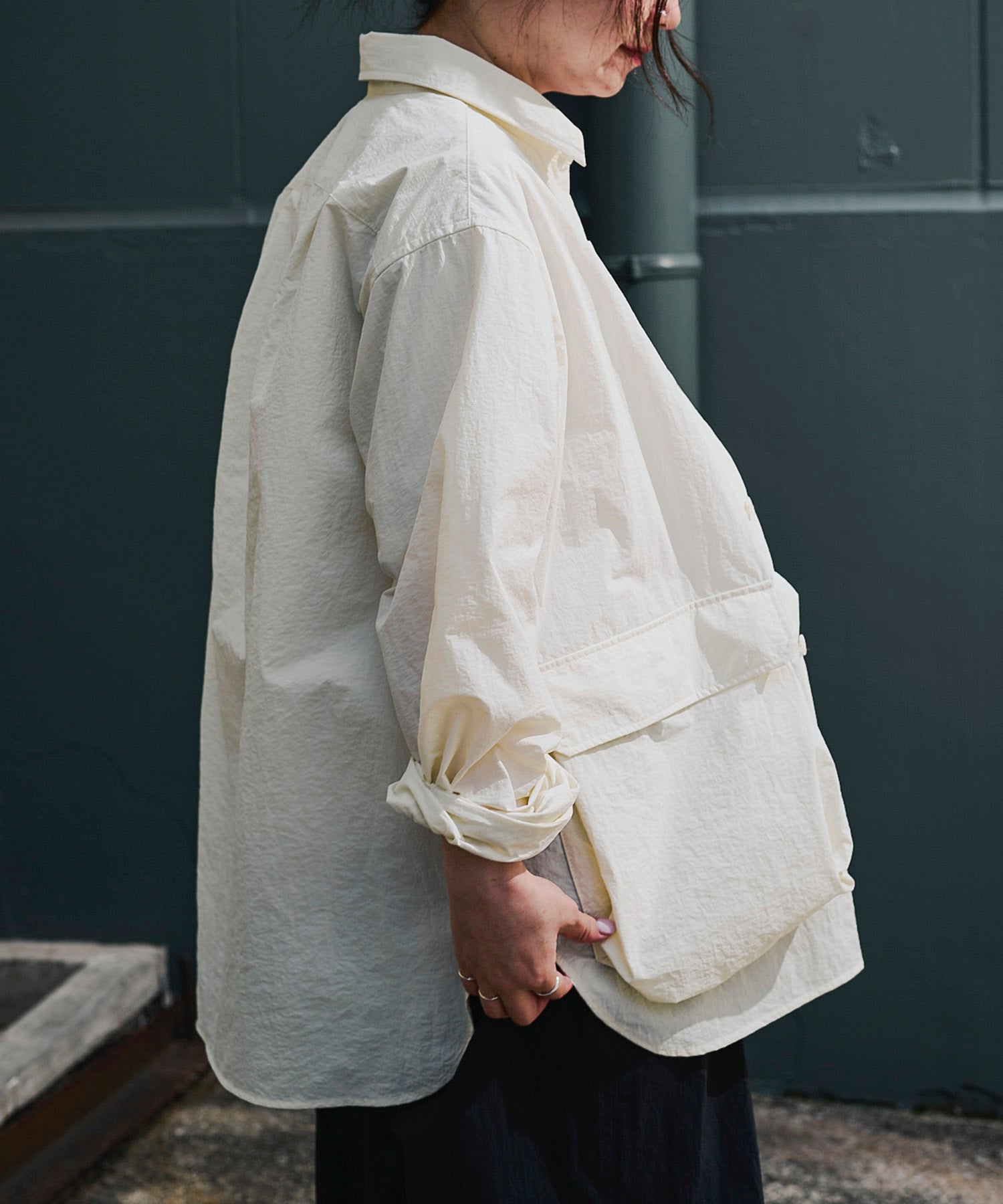 おしゃれ おすすめ ワークウェア ライト テック ナイロン シャツ 速乾 ドライ 軽量