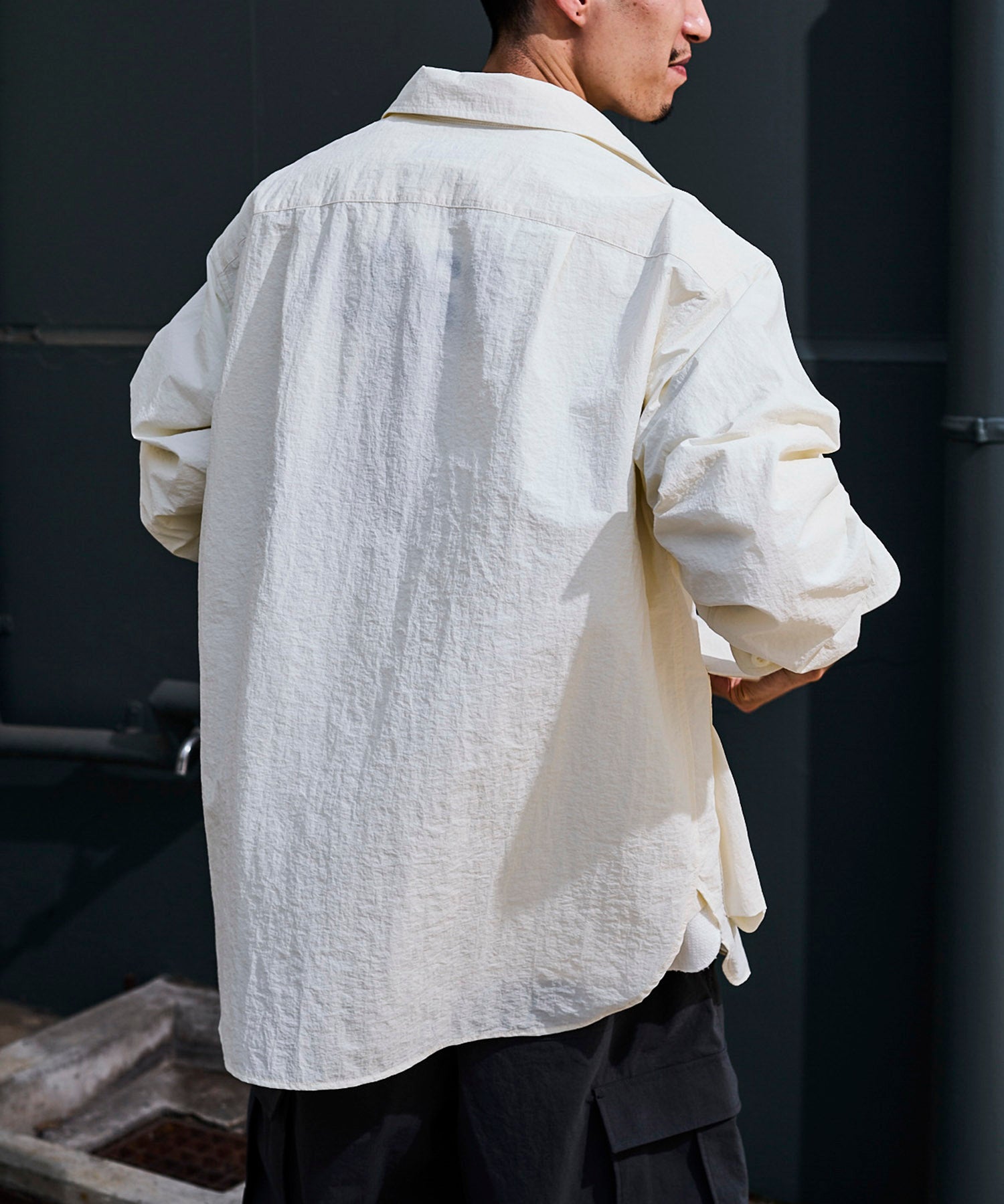 おしゃれ おすすめ ワークウェア ライト テック ナイロン シャツ 速乾 ドライ 軽量