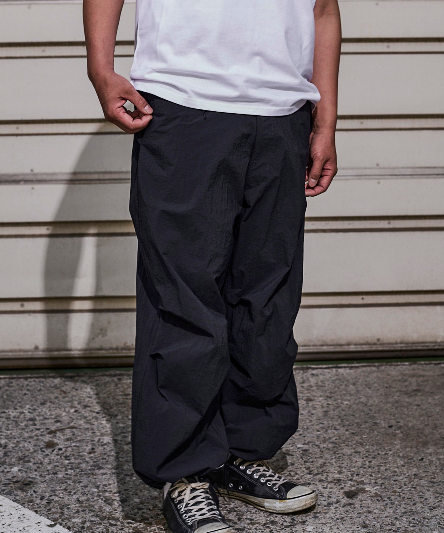 おしゃれ おすすめ ワークウェア ライト テック パラシュート パンツ 速乾 ドライ 軽量