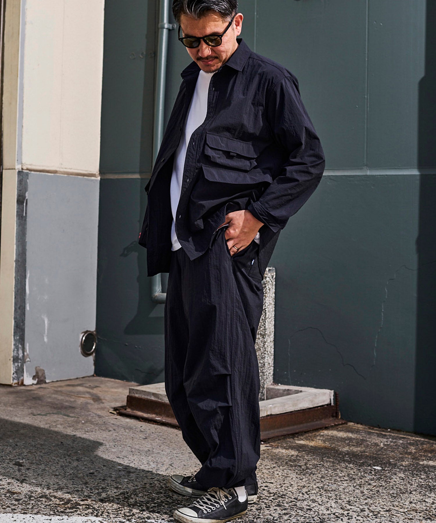 おしゃれ おすすめ ワークウェア ライト テック パラシュート パンツ 速乾 ドライ 軽量