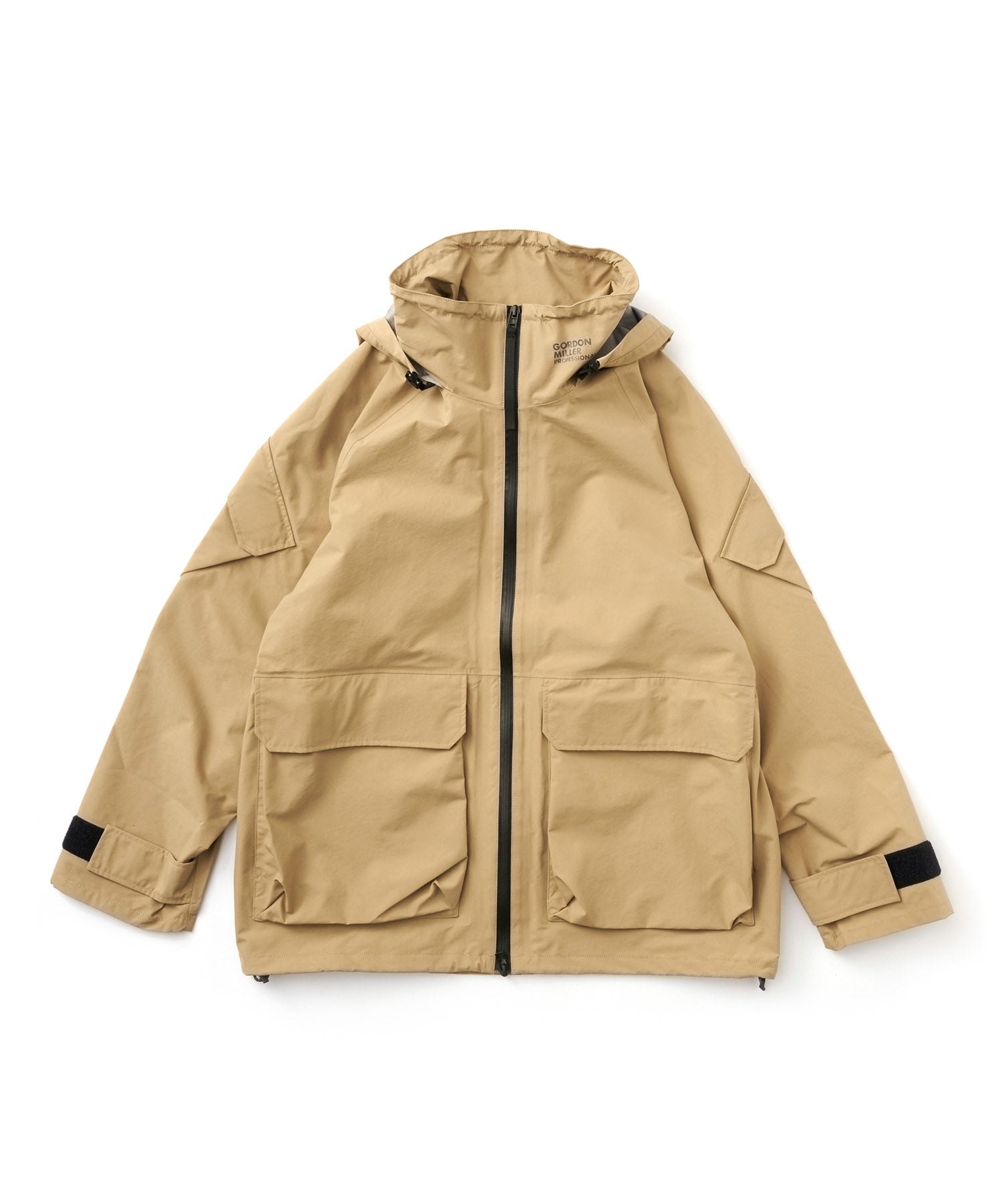 アパレル ワークウェア アウター 3レイヤー コート ジャケット レインコート 防水 透湿 ディテール 白ホリ ベージュ