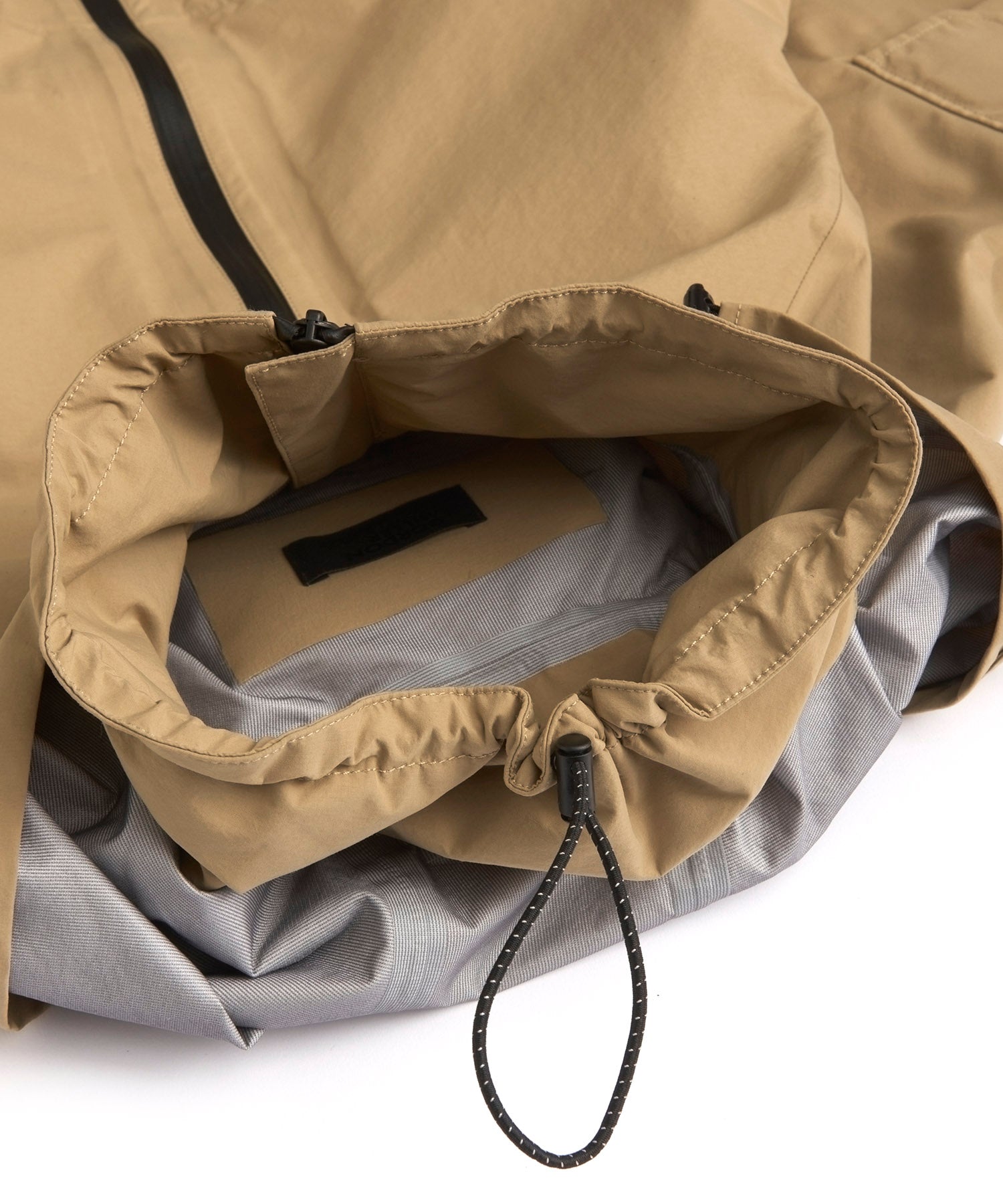 アパレル ワークウェア アウター 3レイヤー コート ジャケット レインコート 防水 透湿 ディテール 白ホリ ベージュ