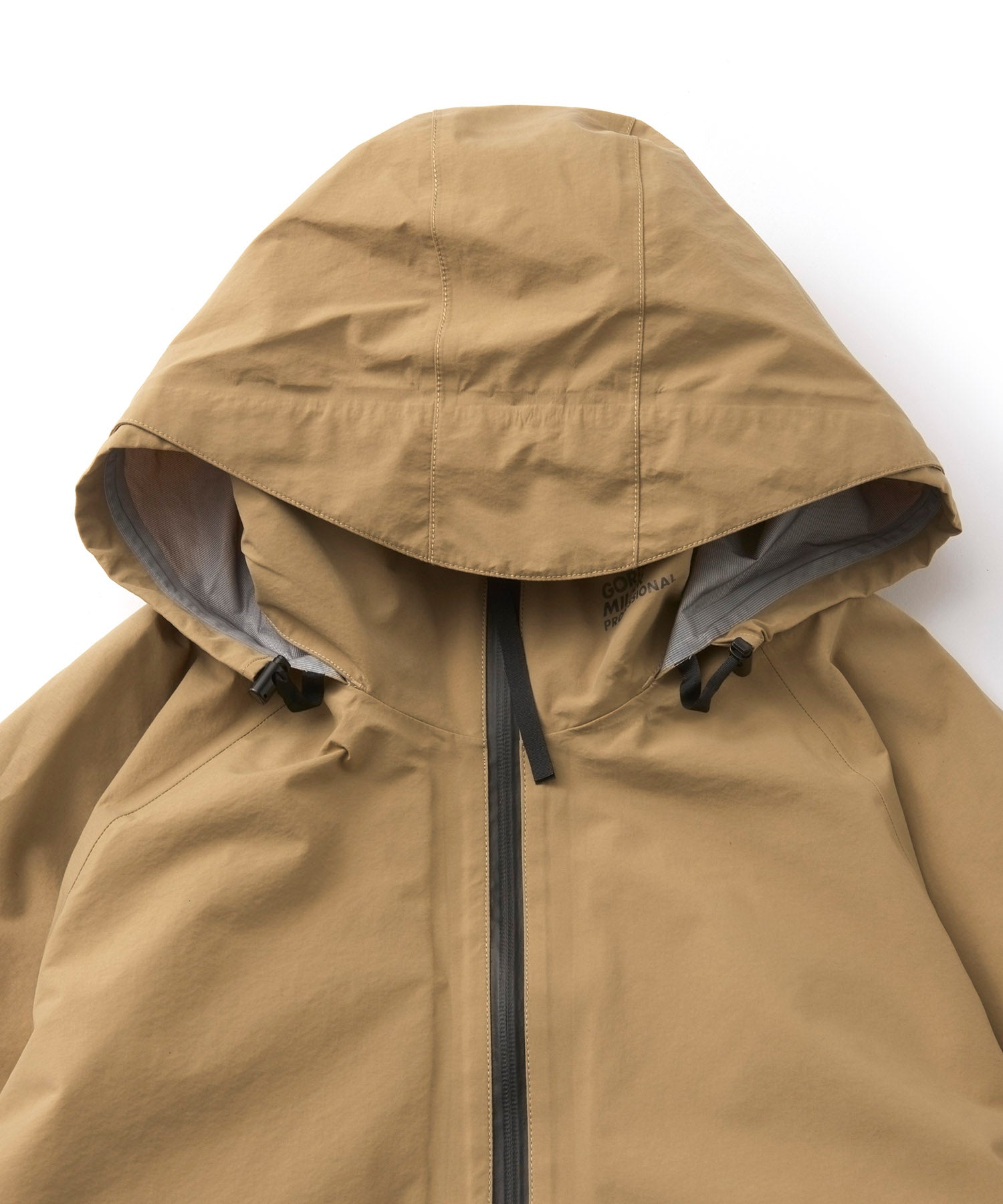 アパレル ワークウェア アウター 3レイヤー コート ジャケット レインコート 防水 透湿 ディテール 白ホリ ベージュ