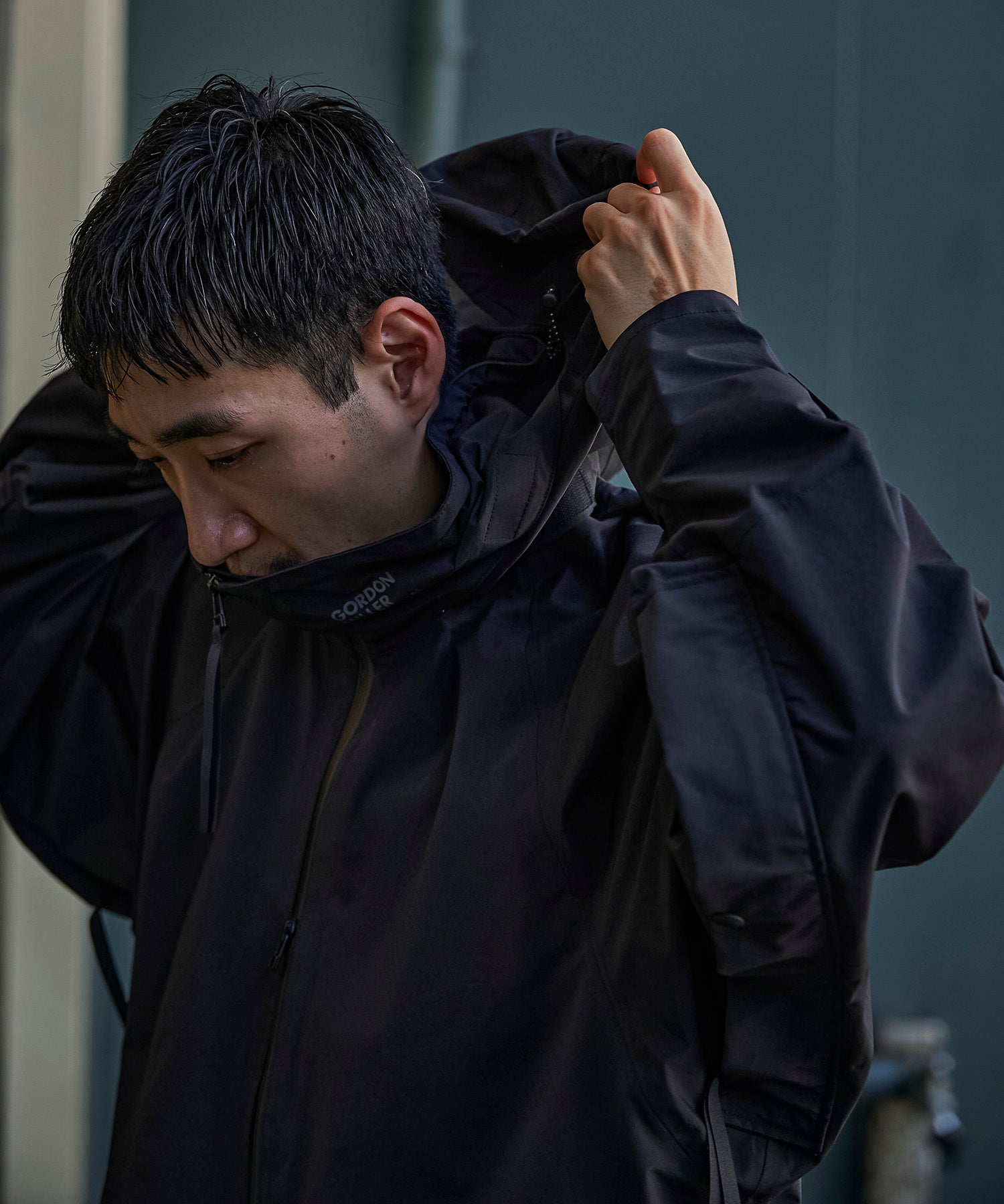 アパレル ワークウェア アウター 3レイヤー コート ジャケット レインコート 防水 透湿 ディテール