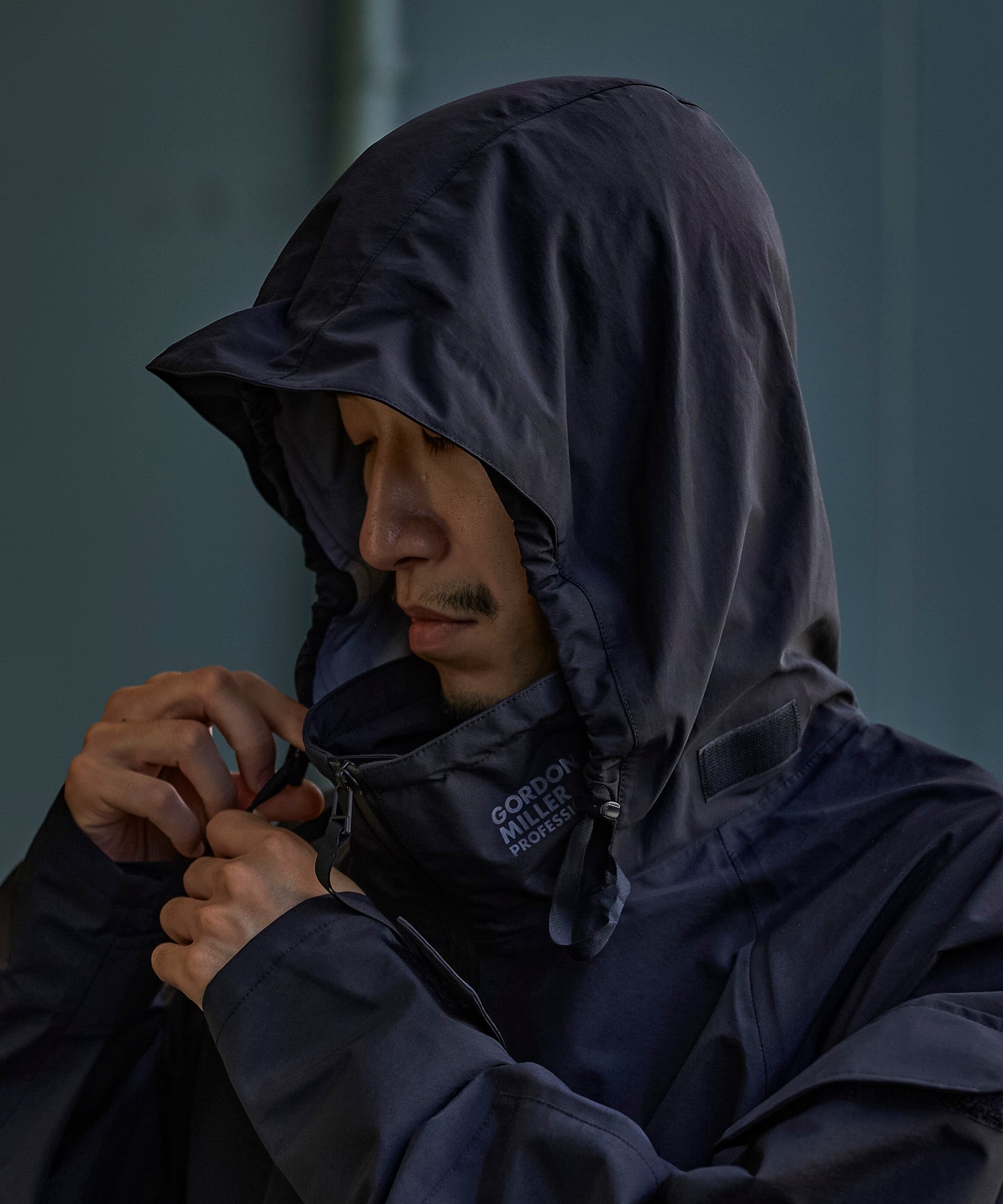 アパレル ワークウェア アウター 3レイヤー コート ジャケット レインコート 防水 透湿 ディテール