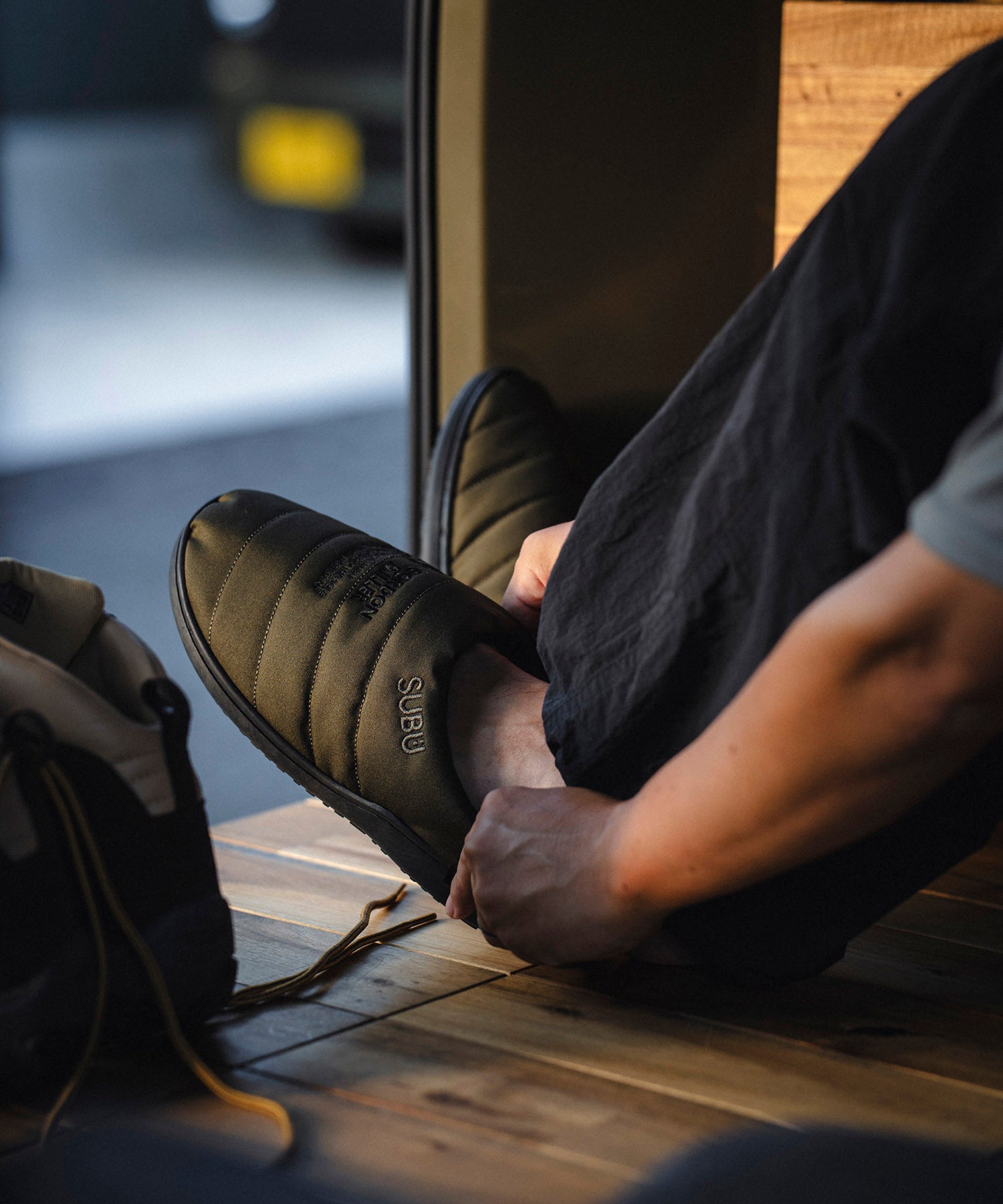 SUBU スリッパ サンダル FLINE Fライン キャンプ アウトドア コーデュラ 別注 おしゃれ おすすめ 焚火 車中泊 履き替え