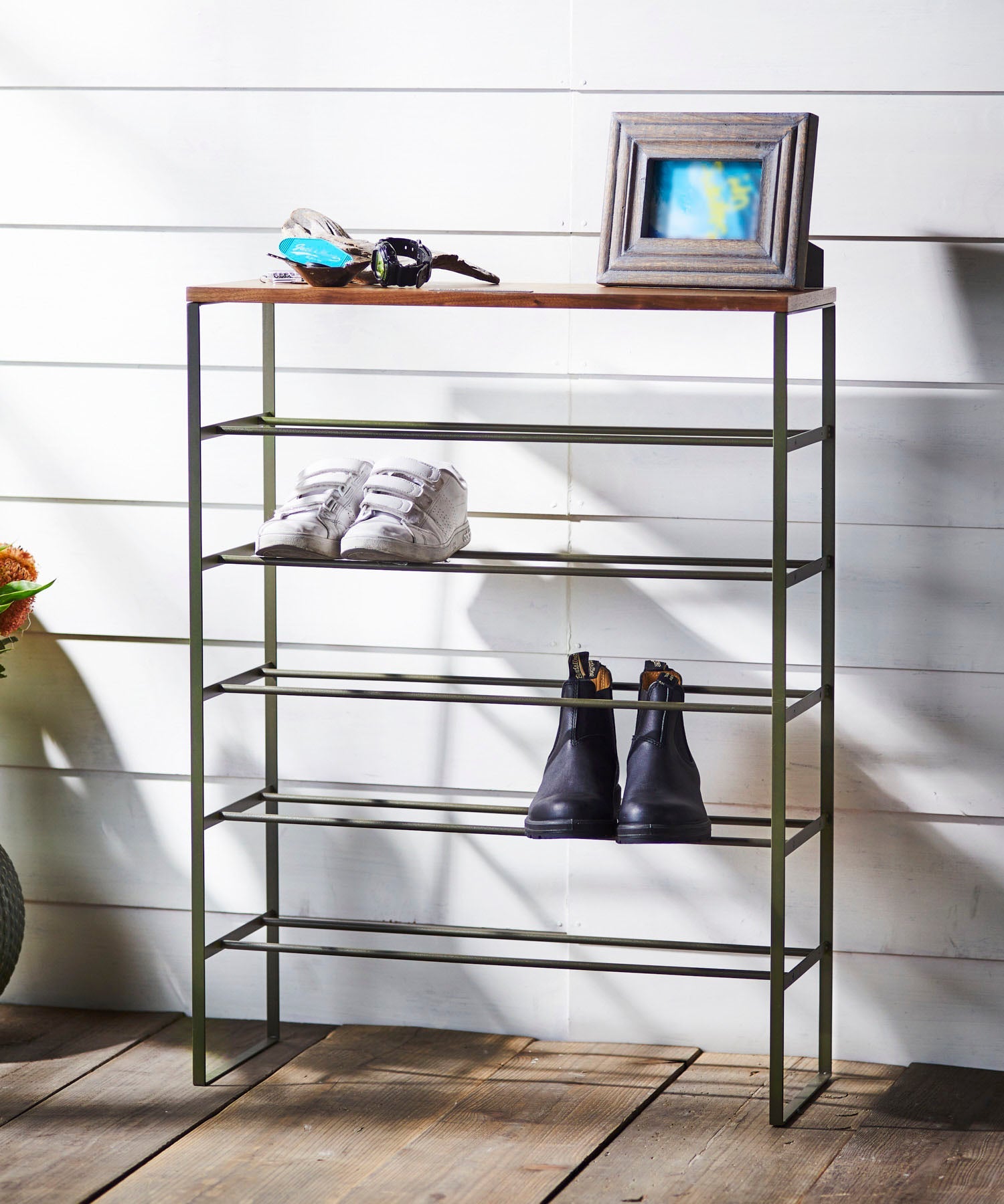 おしゃれ おすすめ TOWER 山﨑実業 6ステップ ラック 棚 下駄箱 シューズラック