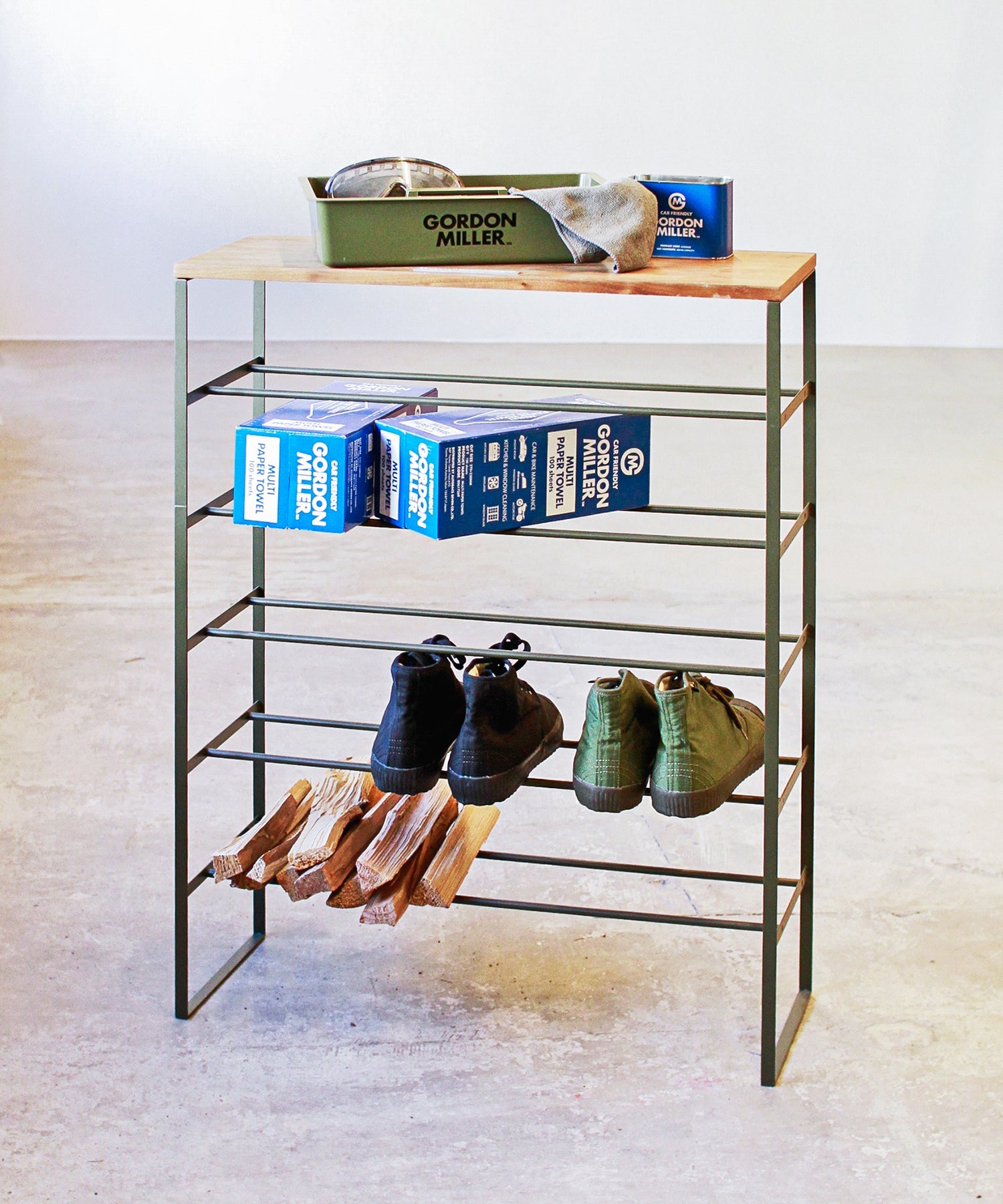 おしゃれ おすすめ TOWER 山﨑実業 6ステップ ラック 棚 下駄箱 シューズラック