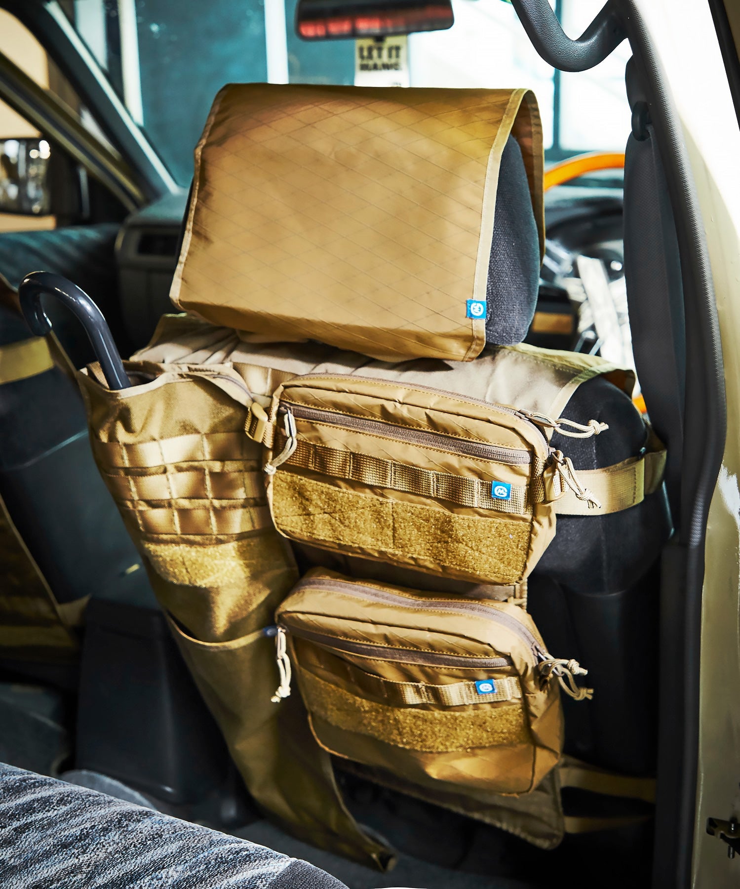 おしゃれ おすすめ カー用品 コーデュラ シートバック オーガナイザー 便利グッズ 収納