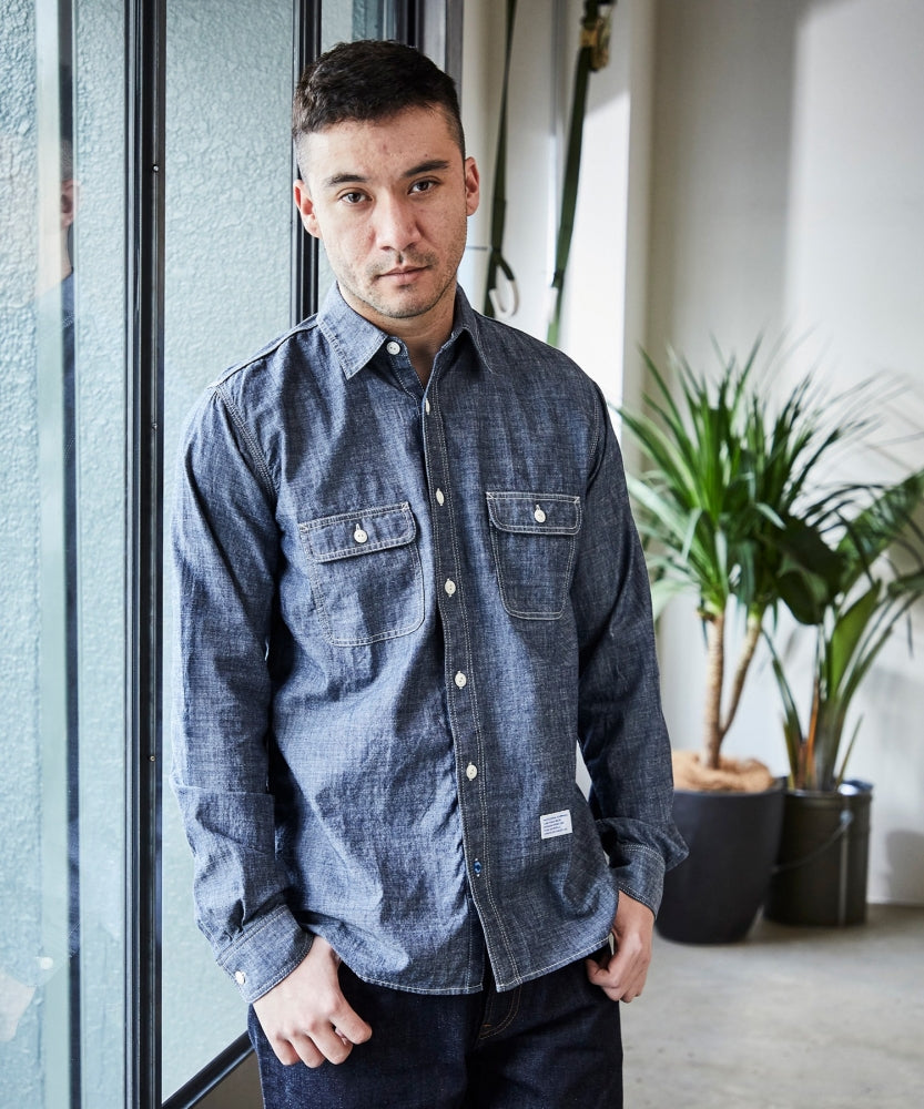 おしゃれ おすすめ ワークウェア ブランド ゴードンミラー シャンブレー ワークシャツ