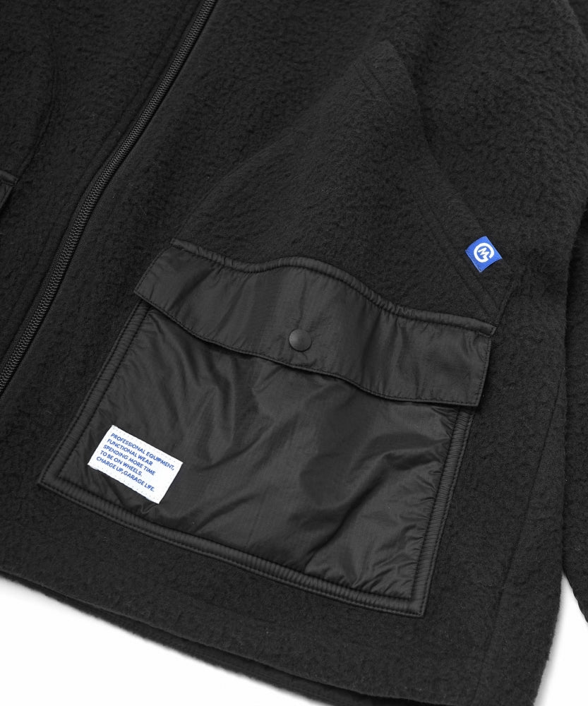 おしゃれ おすすめ ワークウェア ブランド カルイシ フリース ジップアップ ブルゾン