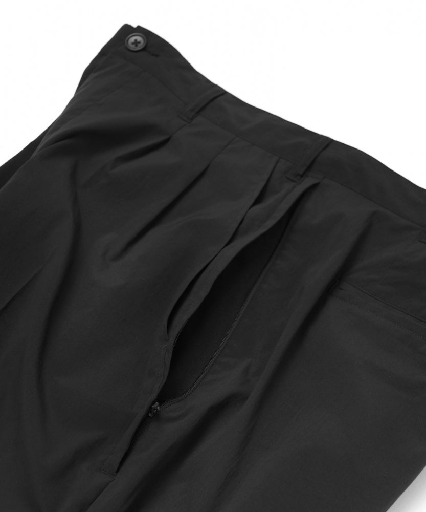 おしゃれ おすすめ ワークウェア ブランド 撥水 2タッククロップド ワイド パンツ