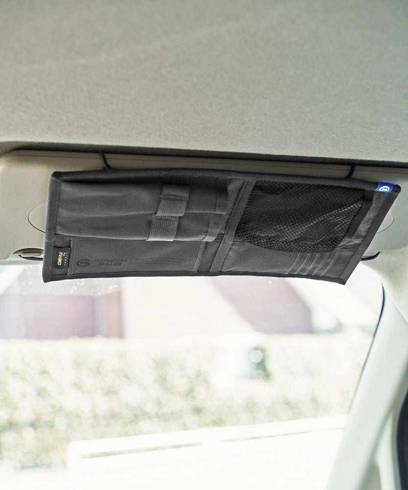 おしゃれ おすすめ カー用品 コーデュラ サンバイザー ポケット 便利グッズ 収納