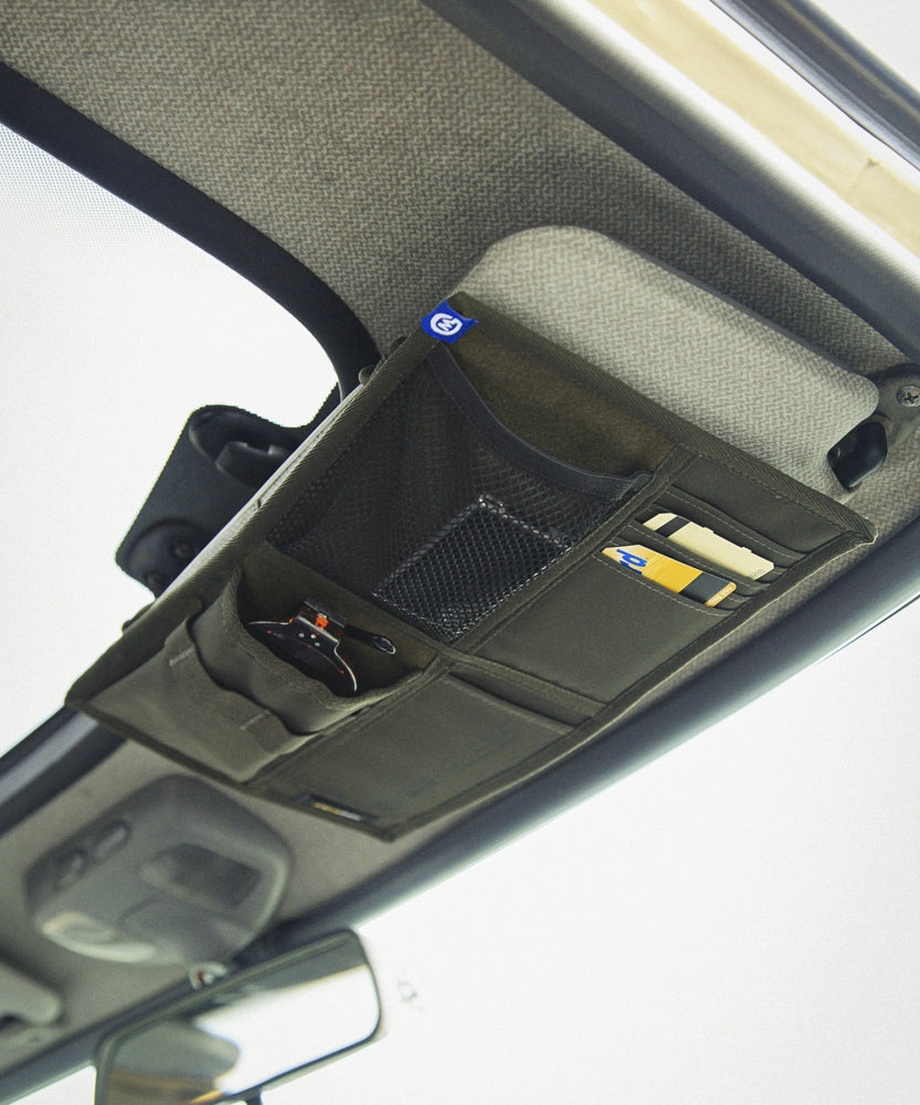 おしゃれ おすすめ カー用品 コーデュラ サンバイザー ポケット 便利グッズ 収納