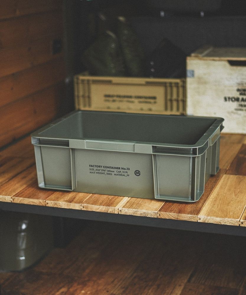 おしゃれ おすすめ 積み重ね 収納ボックス ファクトリーコンテナ 小物入れ 工具入れ