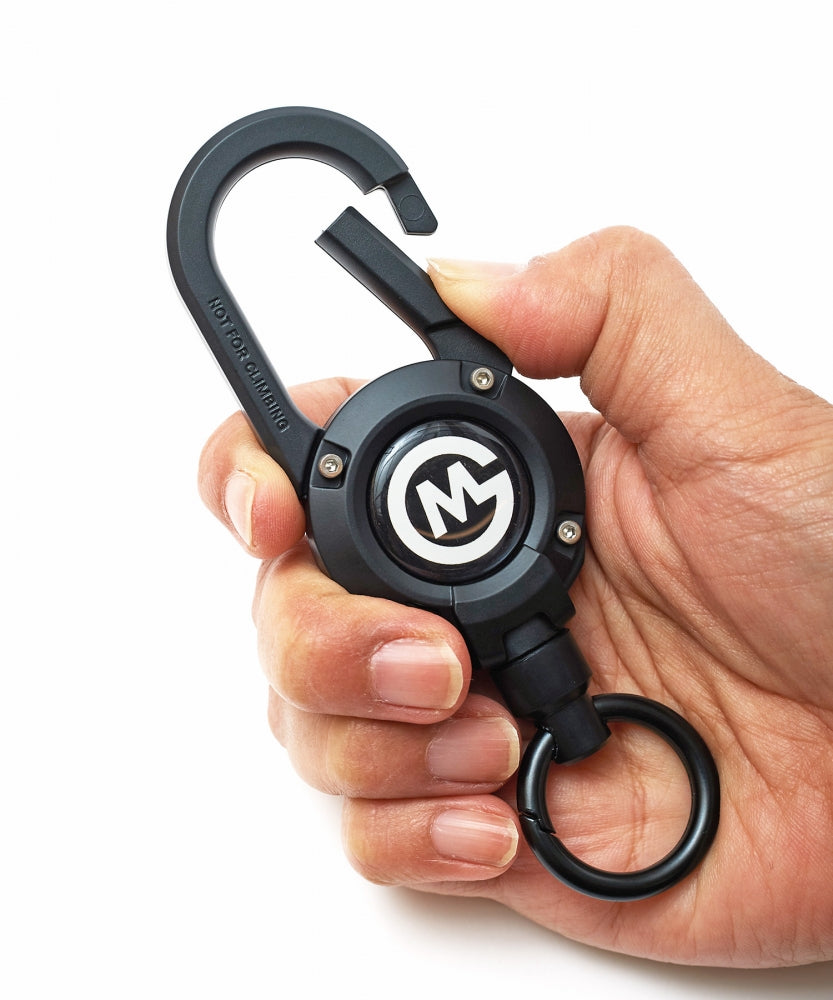 おしゃれ おすすめ マグネット内蔵 カラビナ付き コード リール キーホルダー