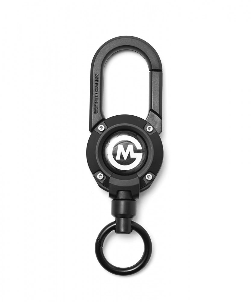 おしゃれ おすすめ マグネット内蔵 カラビナ付き コード リール キーホルダー