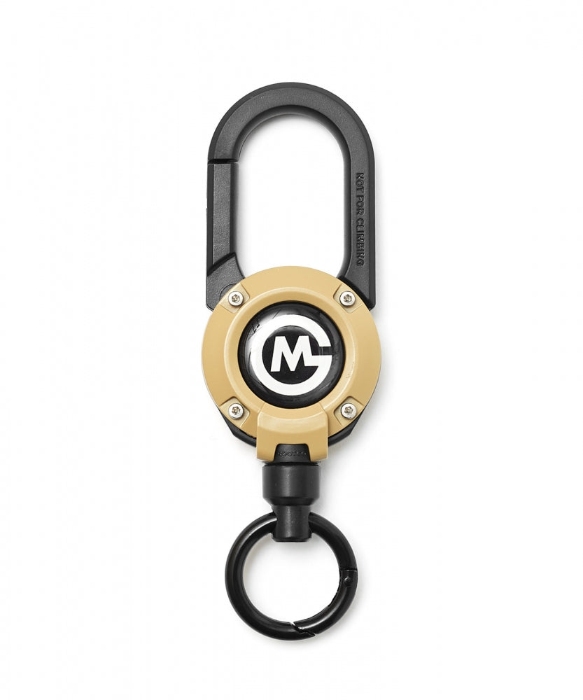 おしゃれ おすすめ マグネット内蔵 カラビナ付き コード リール キーホルダー