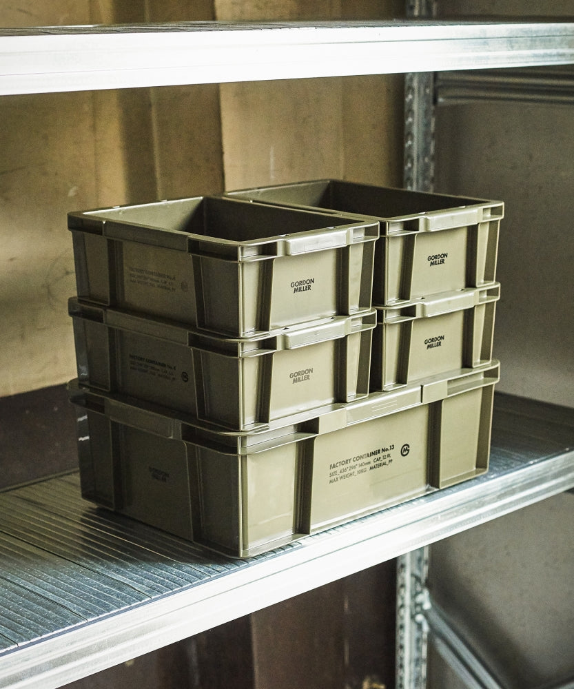 おしゃれ おすすめ 積み重ね 収納ボックス ファクトリーコンテナ 小物入れ 工具入れ