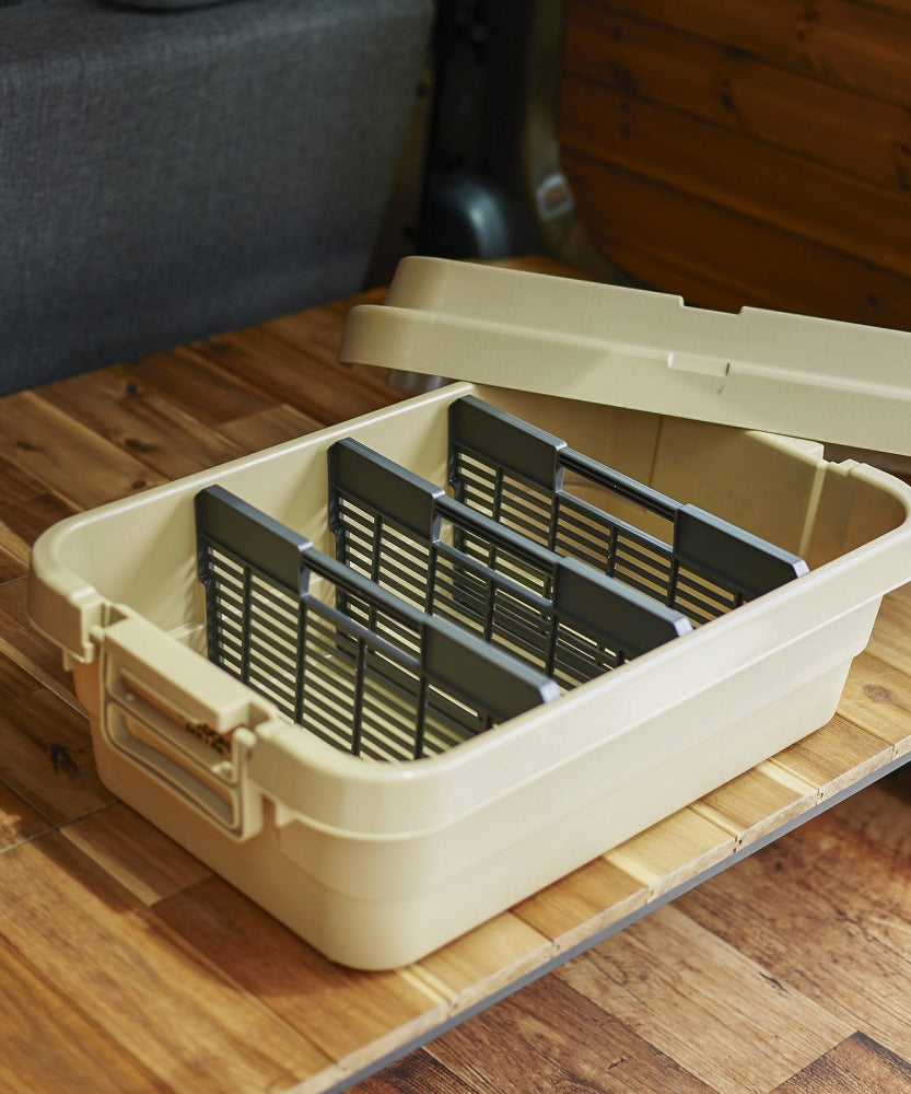 おしゃれ おすすめ 積み重ね可能 座れる フタ付き 収納ボックス トランクカーゴ 仕切り板