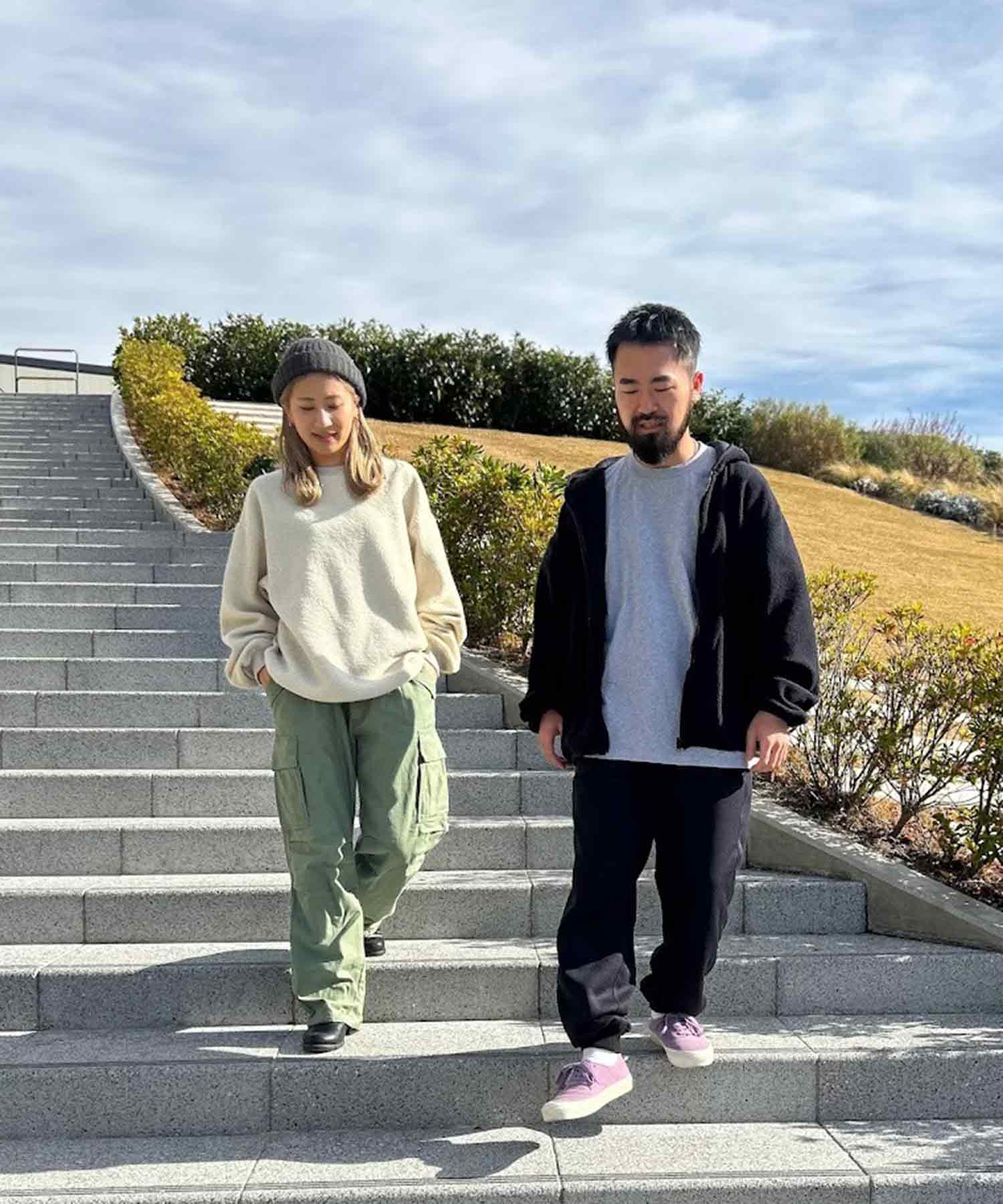 おしゃれ おすすめ ワークウェア ブランド リバーシブル スウェット ジップアップ パーカ