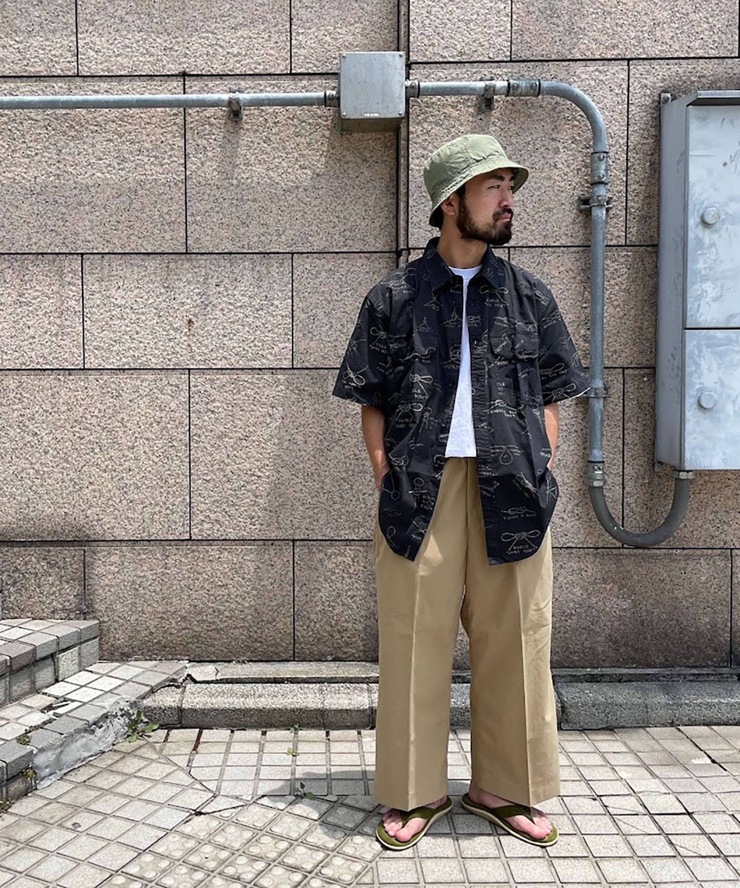 おしゃれ おすすめ ワークウェア ブランド 撥水 2タッククロップド ワイド パンツ