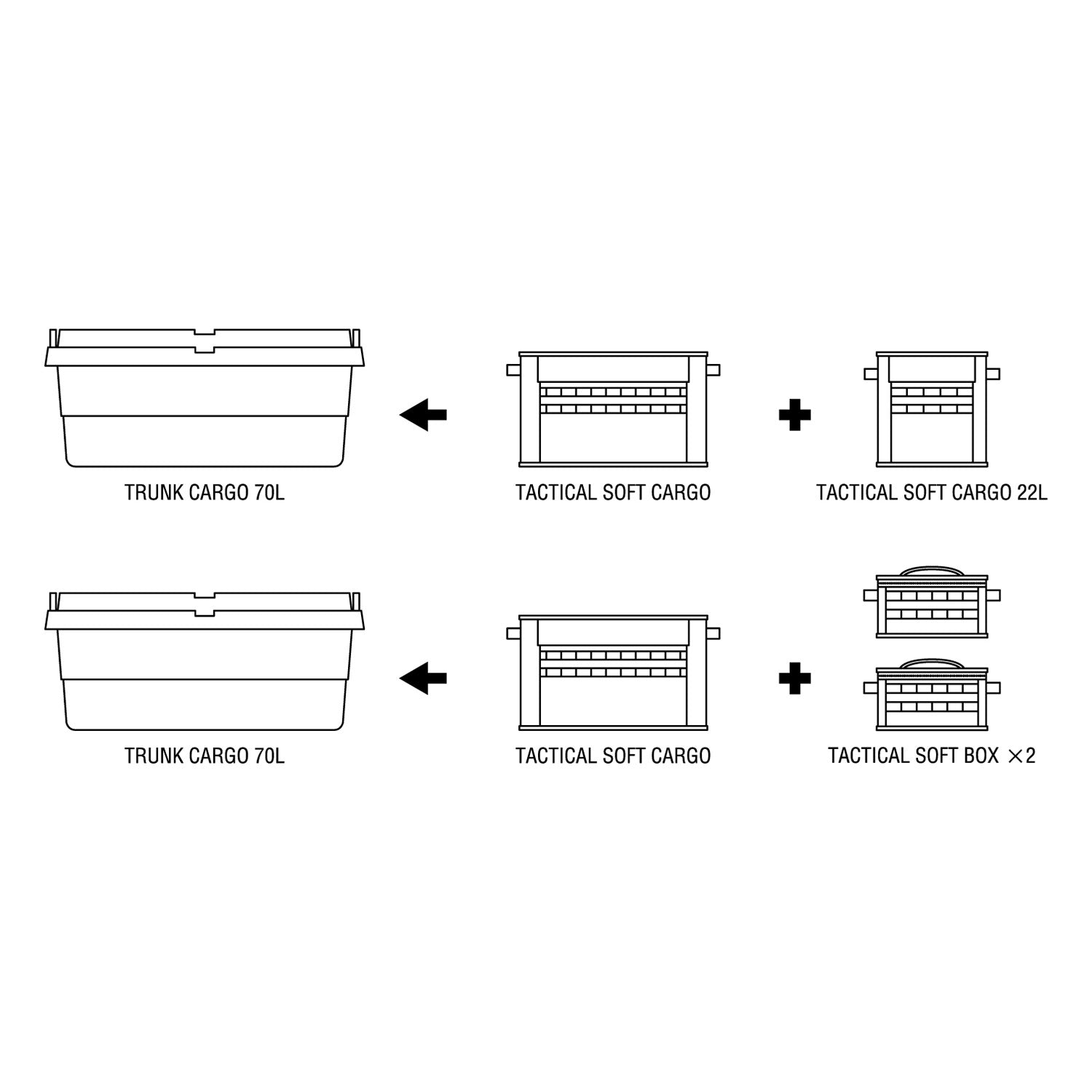おしゃれ おすすめ フタ付き コーデュラ ソフト カーゴ 収納ボックス トランクカーゴ
