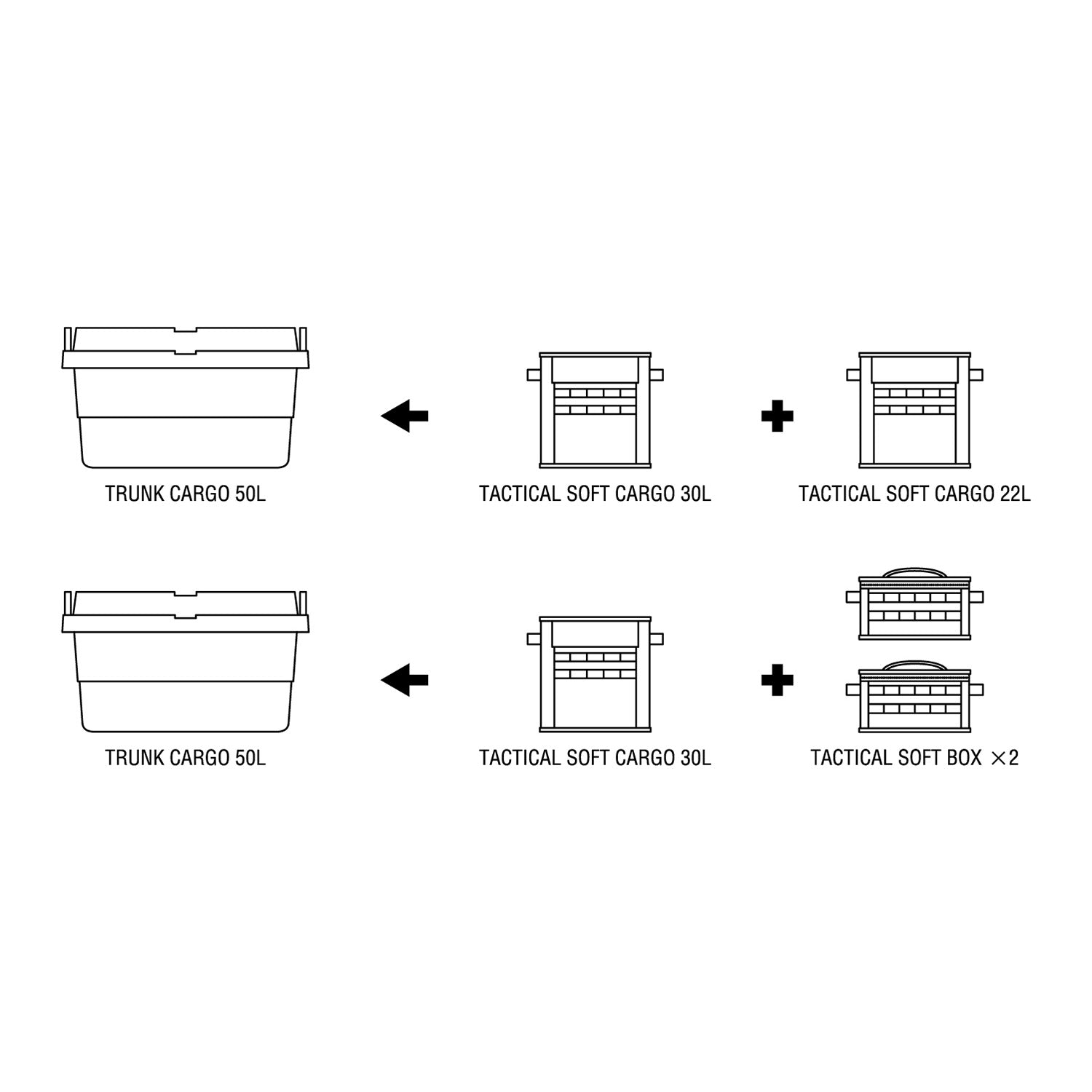 おしゃれ おすすめ フタ付き コーデュラ ソフト カーゴ 収納ボックス トランクカーゴ