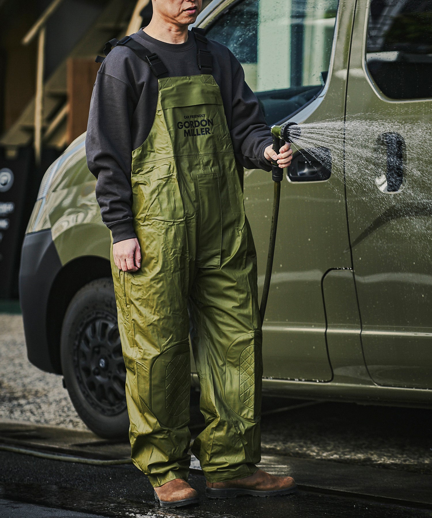 おしゃれ おすすめ 洗車用品 掃除用具 防水 ウォータープルーフサロペット オートバックス