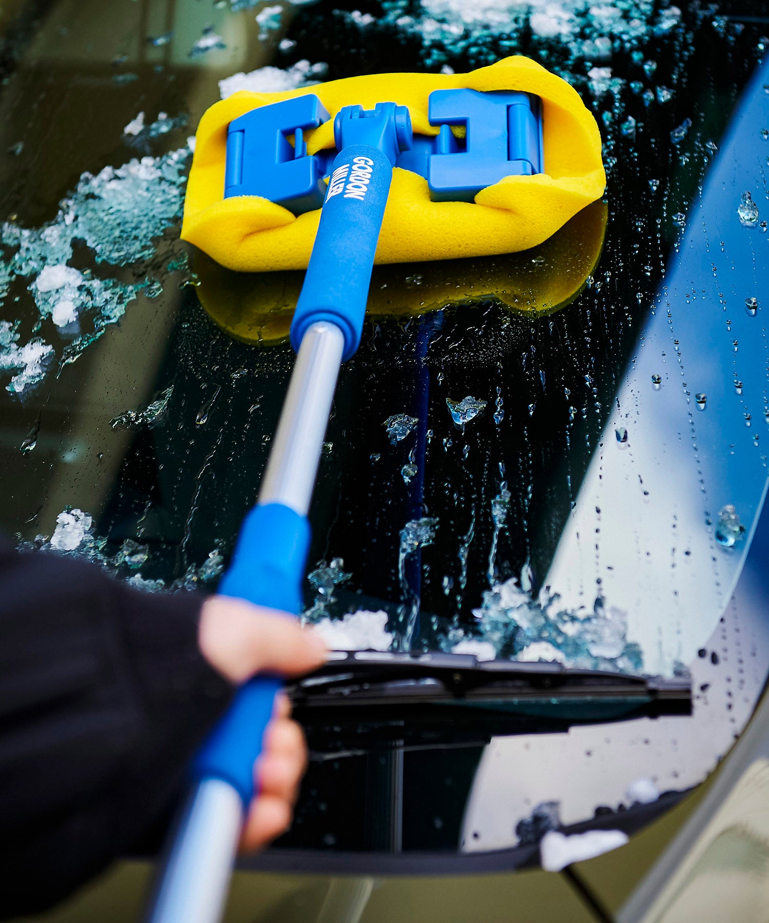 伸縮ロングスポンジモップ