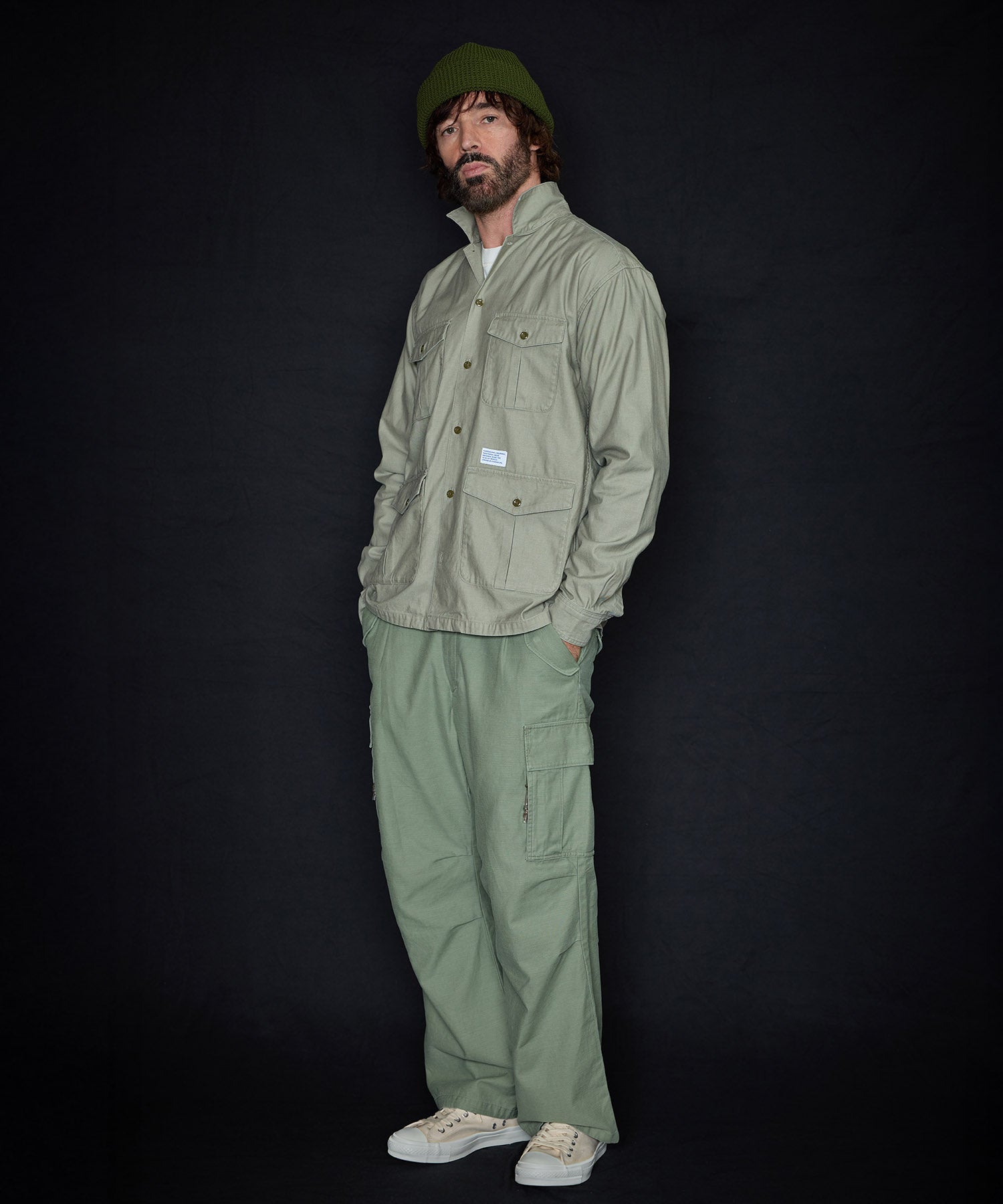 バックサテン ミリタリー ジャケット – GORDON MILLER