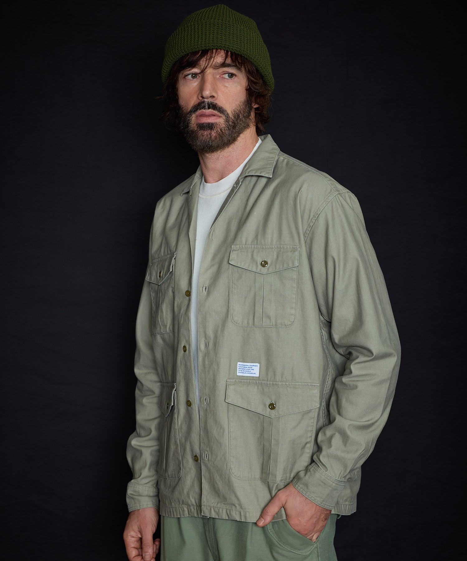 バックサテン ミリタリー ジャケット – GORDON MILLER