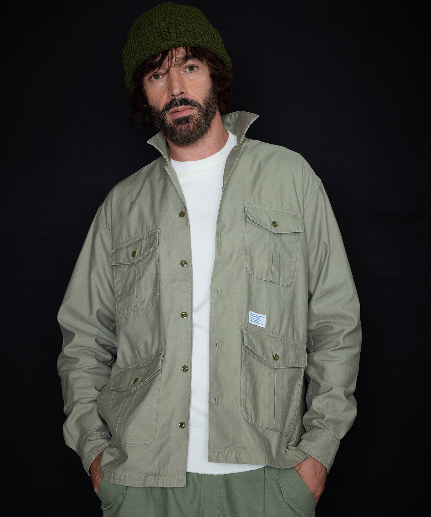 バックサテン ミリタリー ジャケット – GORDON MILLER