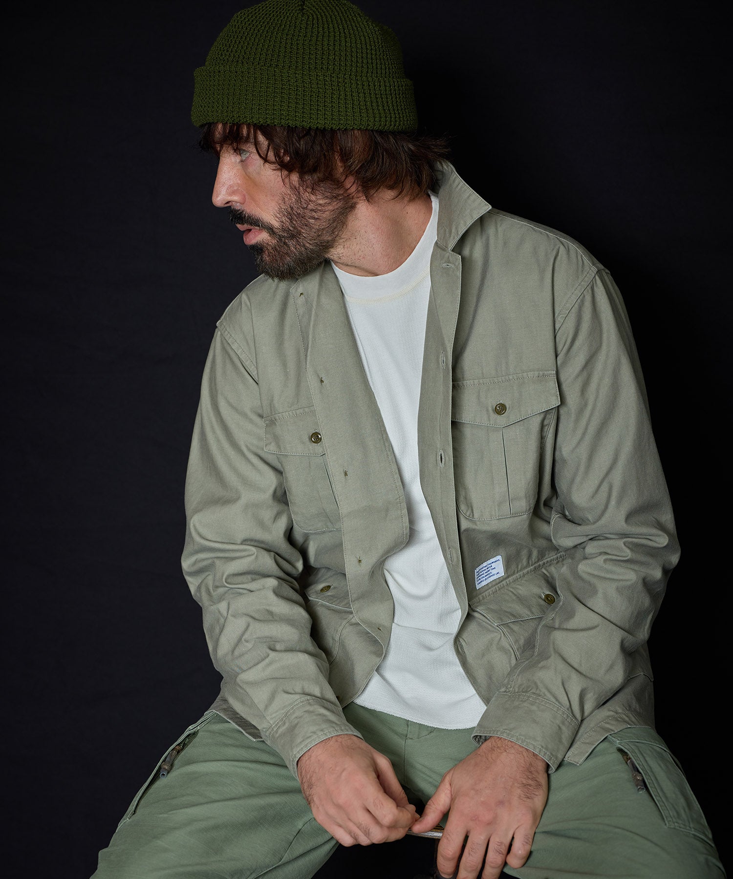 バックサテン ミリタリー ジャケット – GORDON MILLER