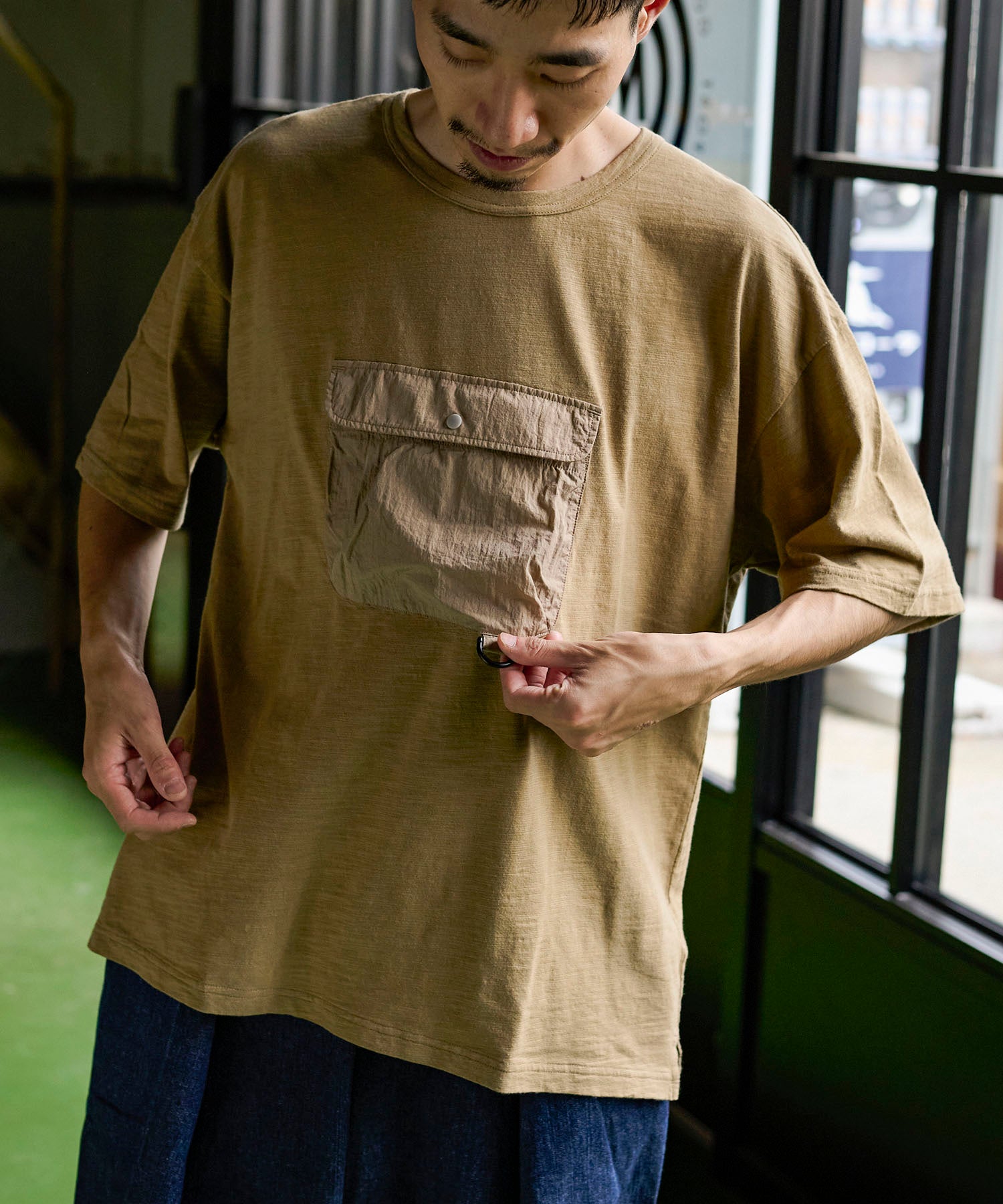 チェストポケット ルーズフィット Tシャツ – GORDON MILLER